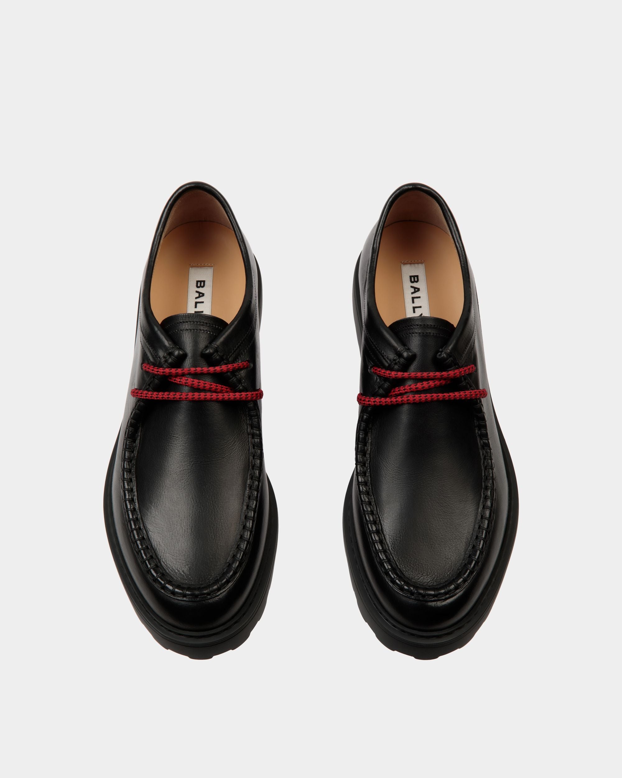 Gusto Derby in Black Leather - Herren - Bally - 04