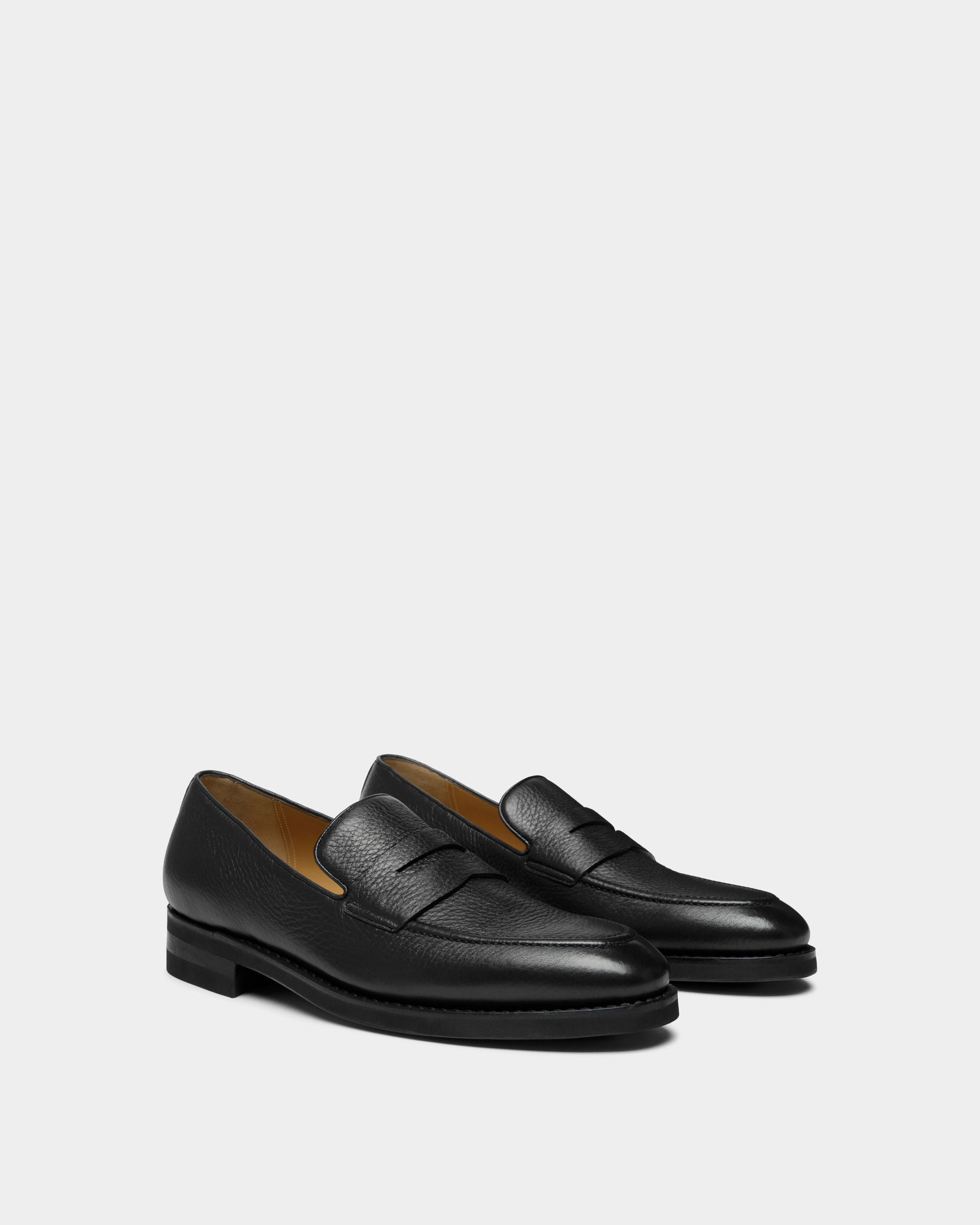 Loafer Scribe Un Aus Hirschleder In Schwarz - Herren - Bally - 03