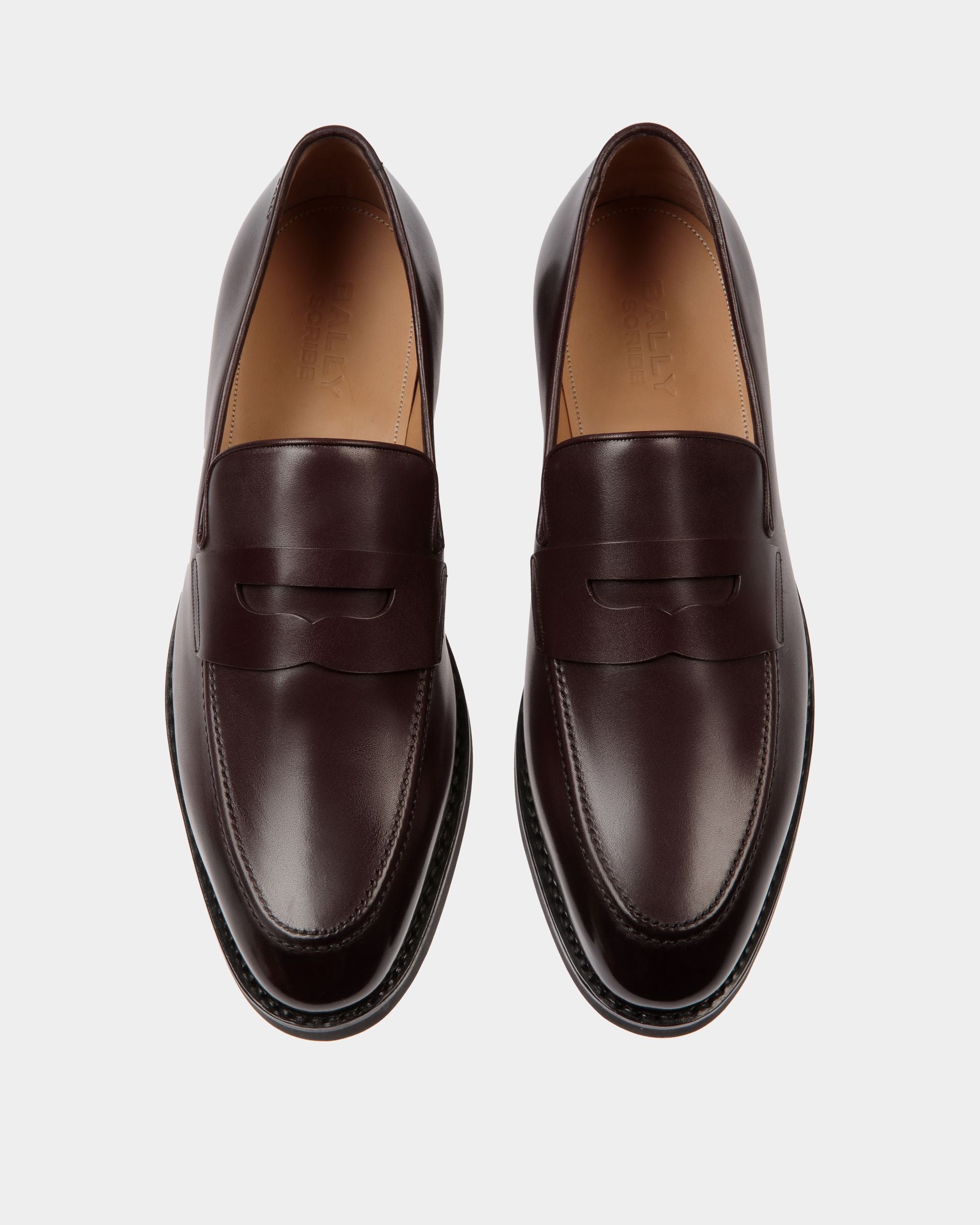 Loafer Scribe Un Aus Leder In Dunklem Burgunderrot - Herren - Bally - 05