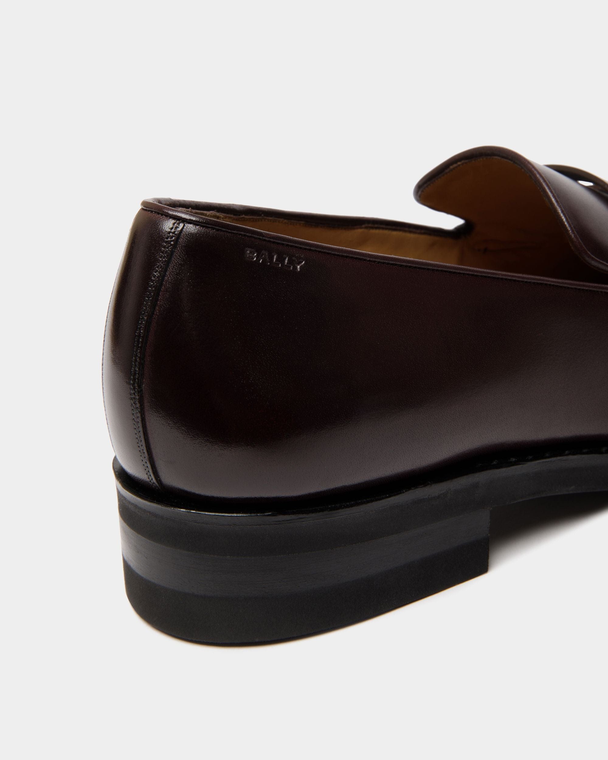 Loafer Scribe Un Aus Leder In Dunklem Burgunderrot - Herren - Bally - 06