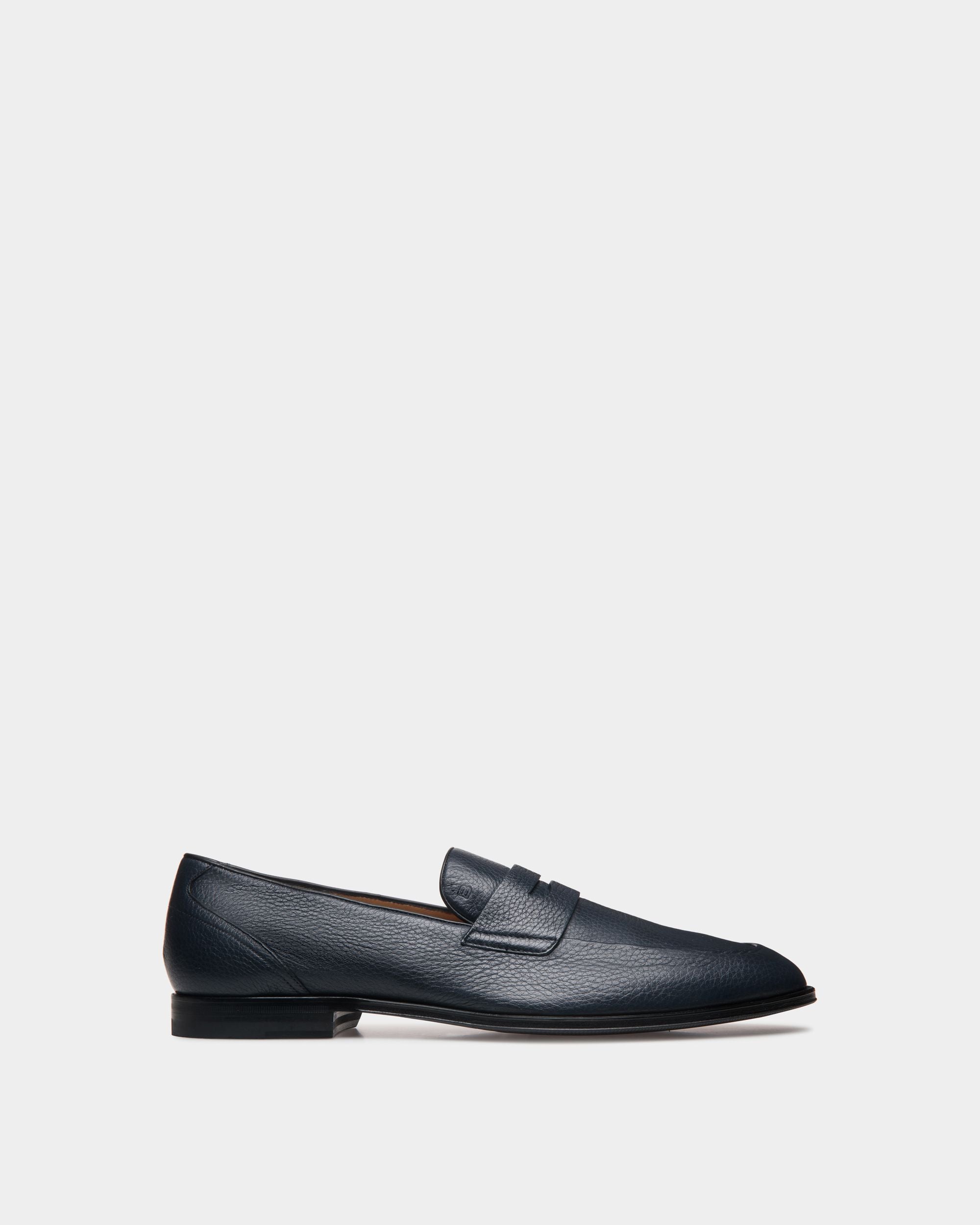 Westminster Loafer Aus Hirschleder In Navy Blue - Herren - Bally - 01
