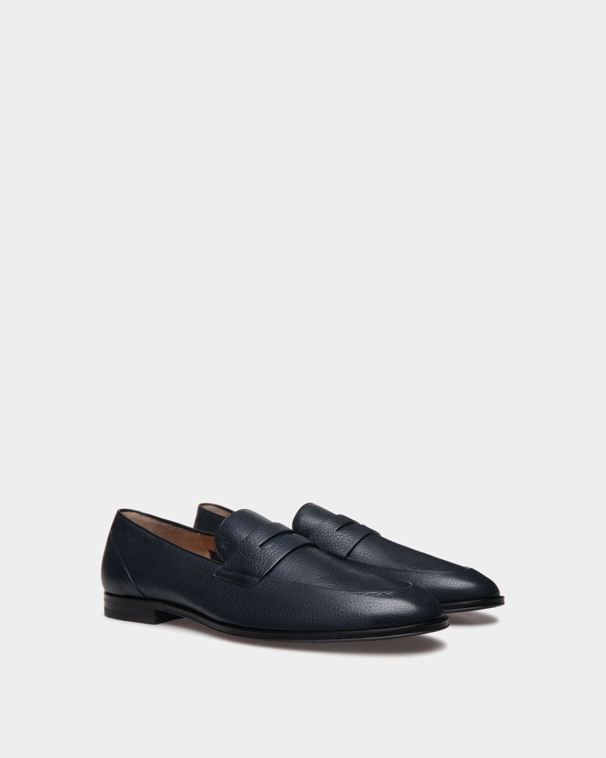 Westminster Loafer Aus Hirschleder In Navy Blue - Herren - Bally - 03