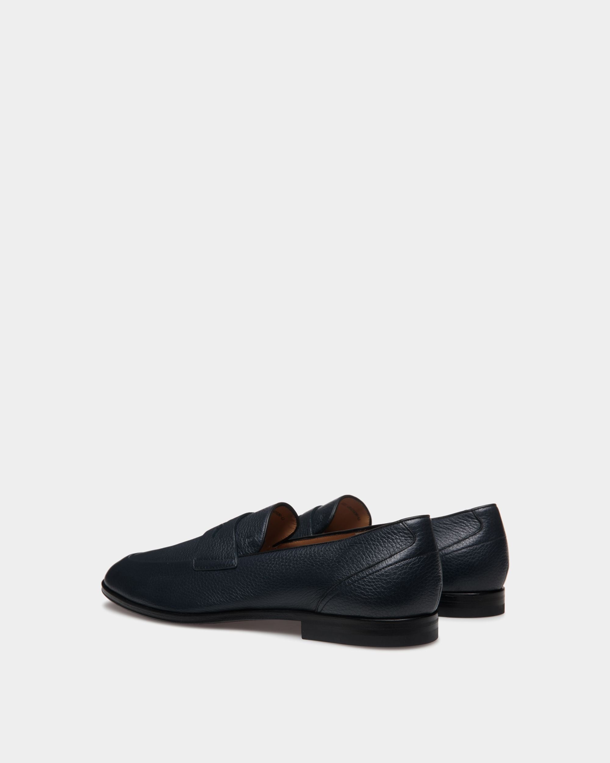 Westminster Loafer Aus Hirschleder In Navy Blue - Herren - Bally - 04