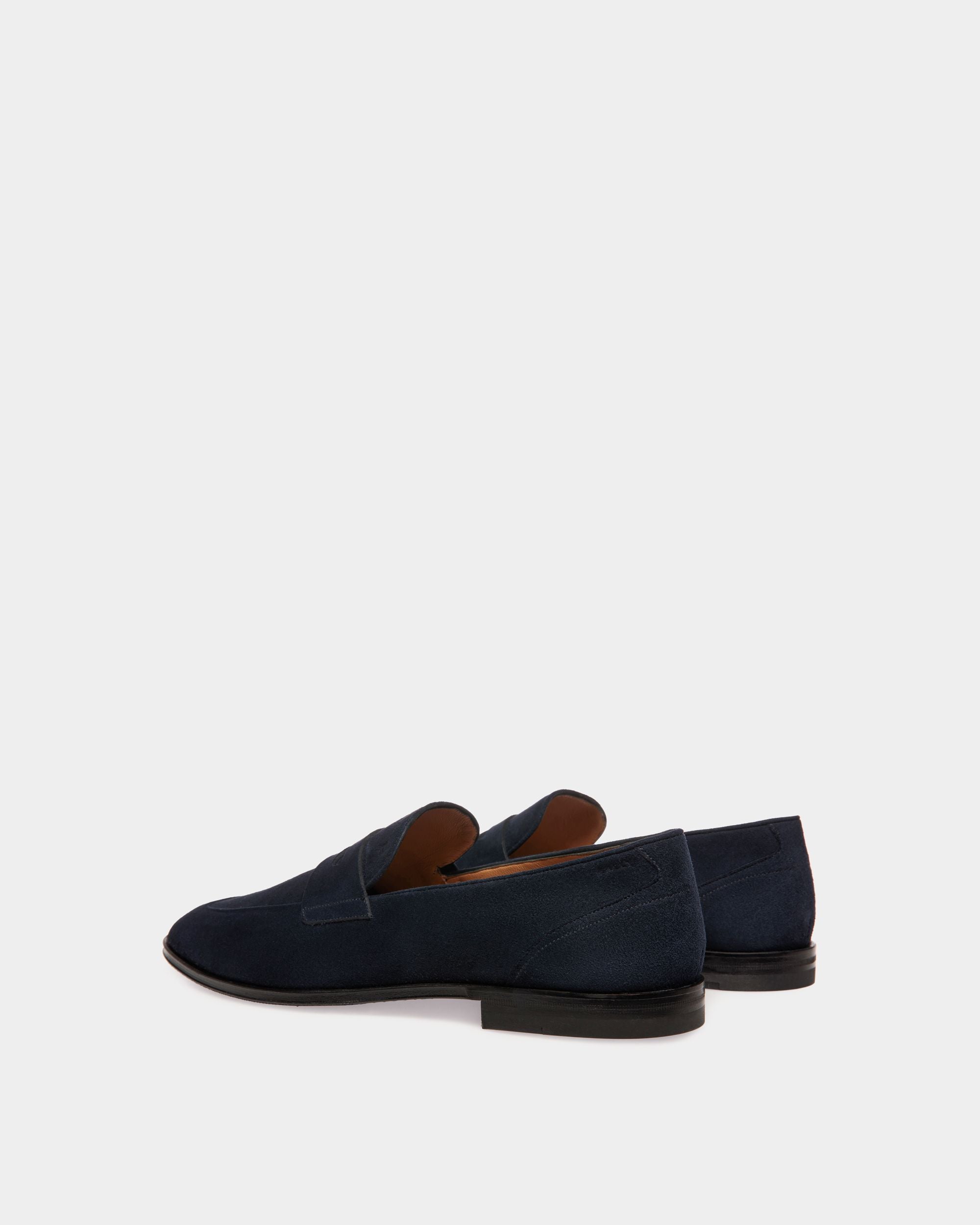 Westminster Loafer Aus Veloursleder In Navy Blue - Herren - Bally - 03