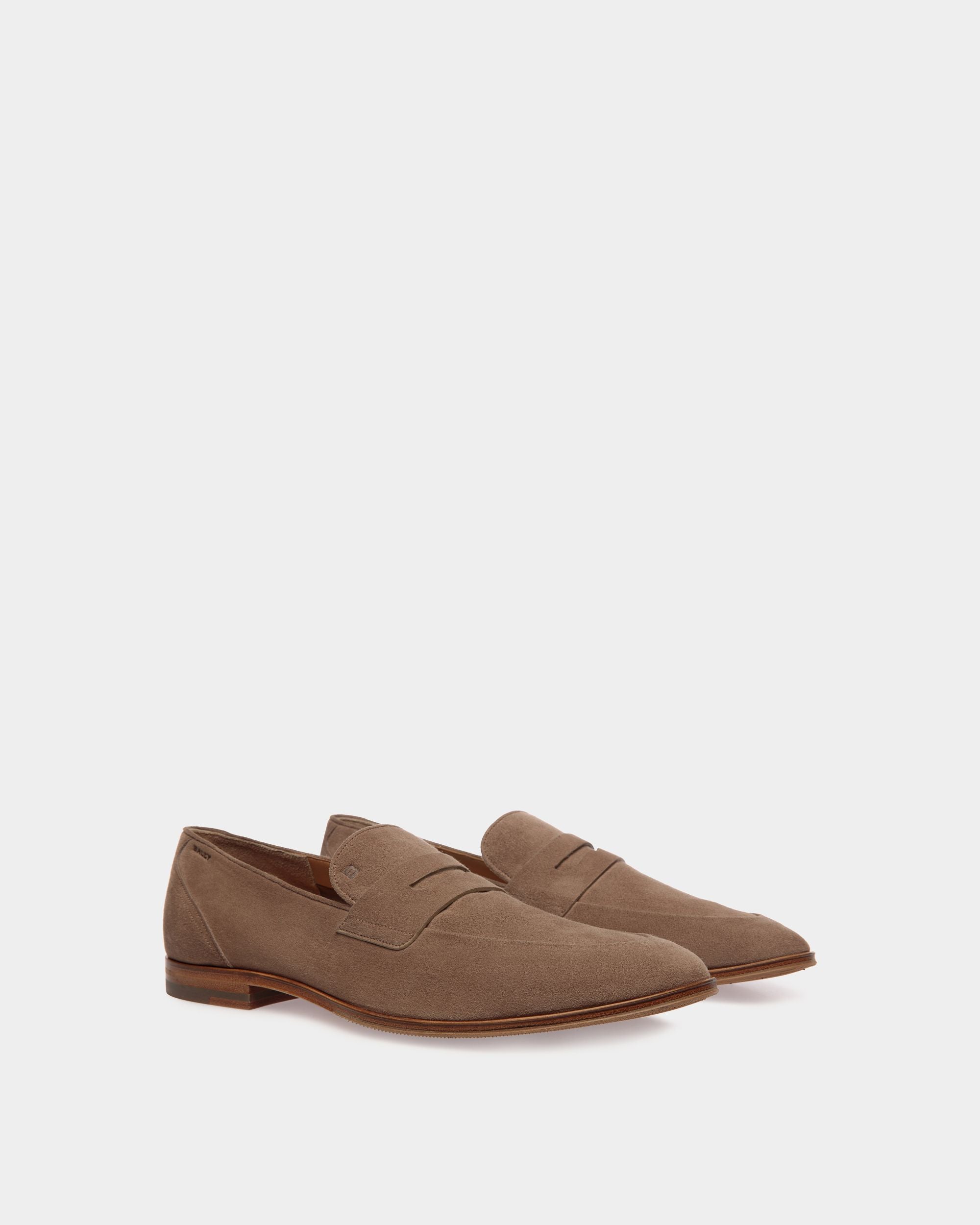 Westminster Loafer Aus Veloursleder In Taupe - Herren - Bally - 02