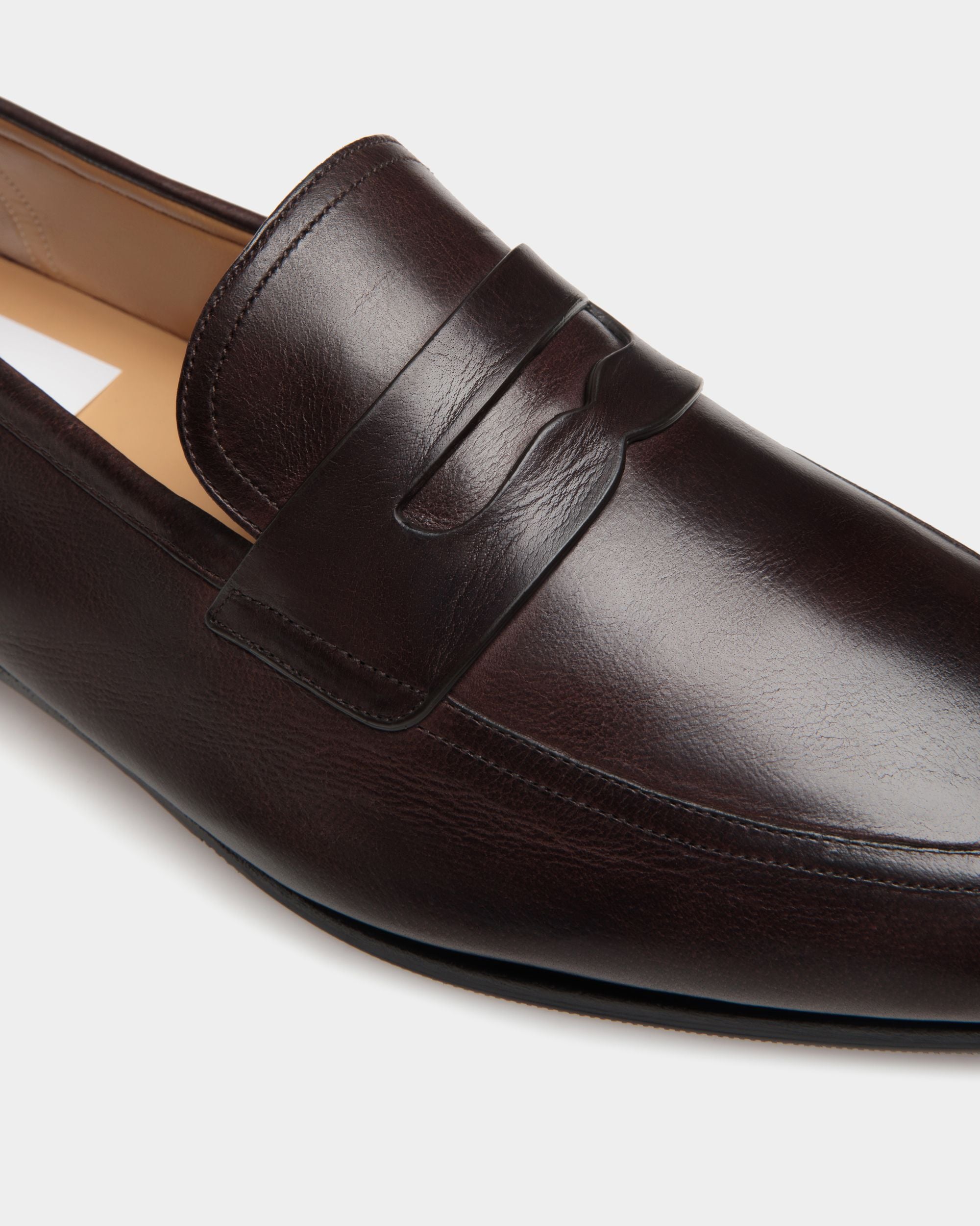 Plume Loafer Aus Leder In Ebenholz - Herren - Bally - 06