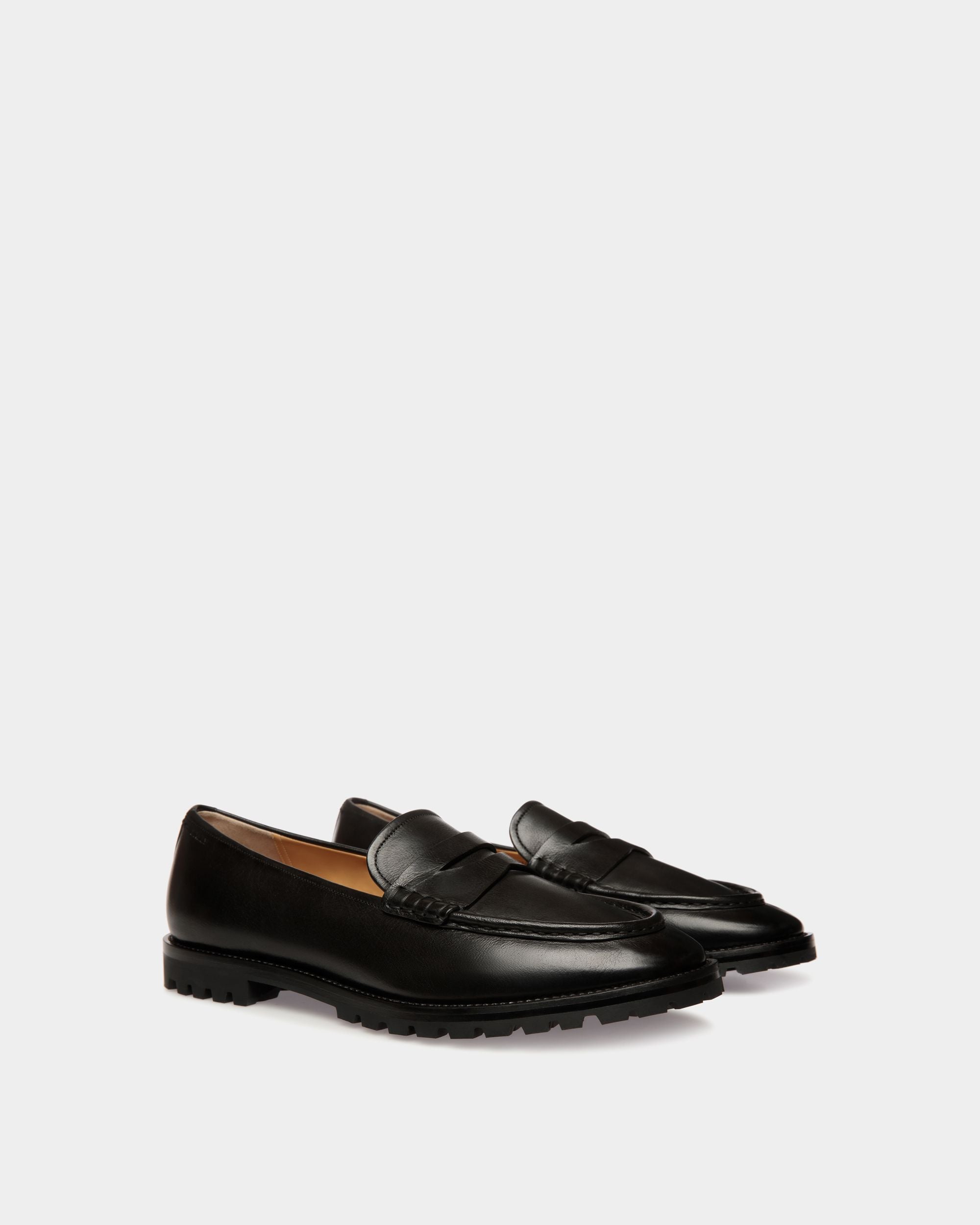 Solaria Loafer Aus Leder In Schwarz - Herren - Bally - 03
