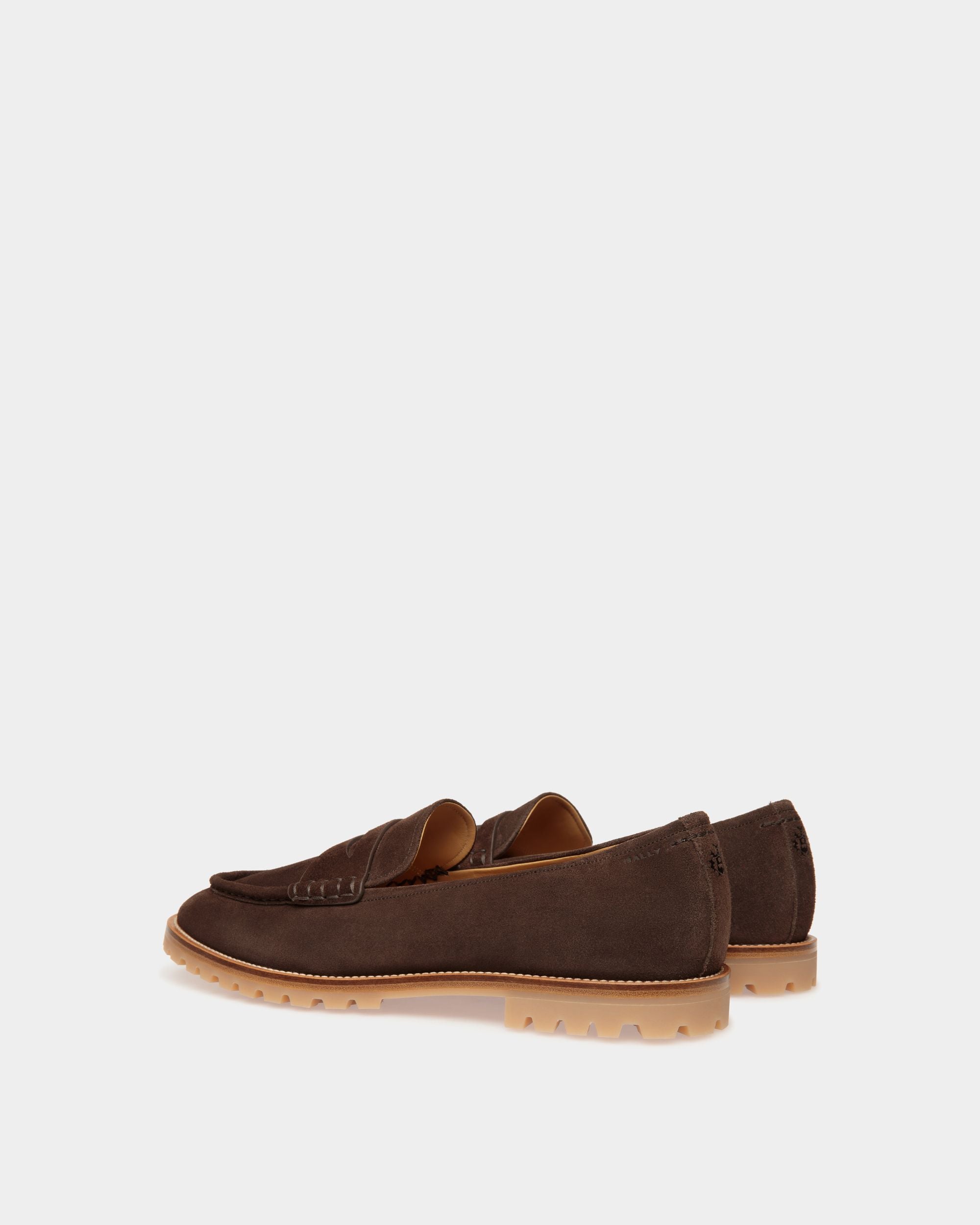 Solaria Loafer Aus Veloursleder In Ebenholzschwarz - Herren - Bally - 04