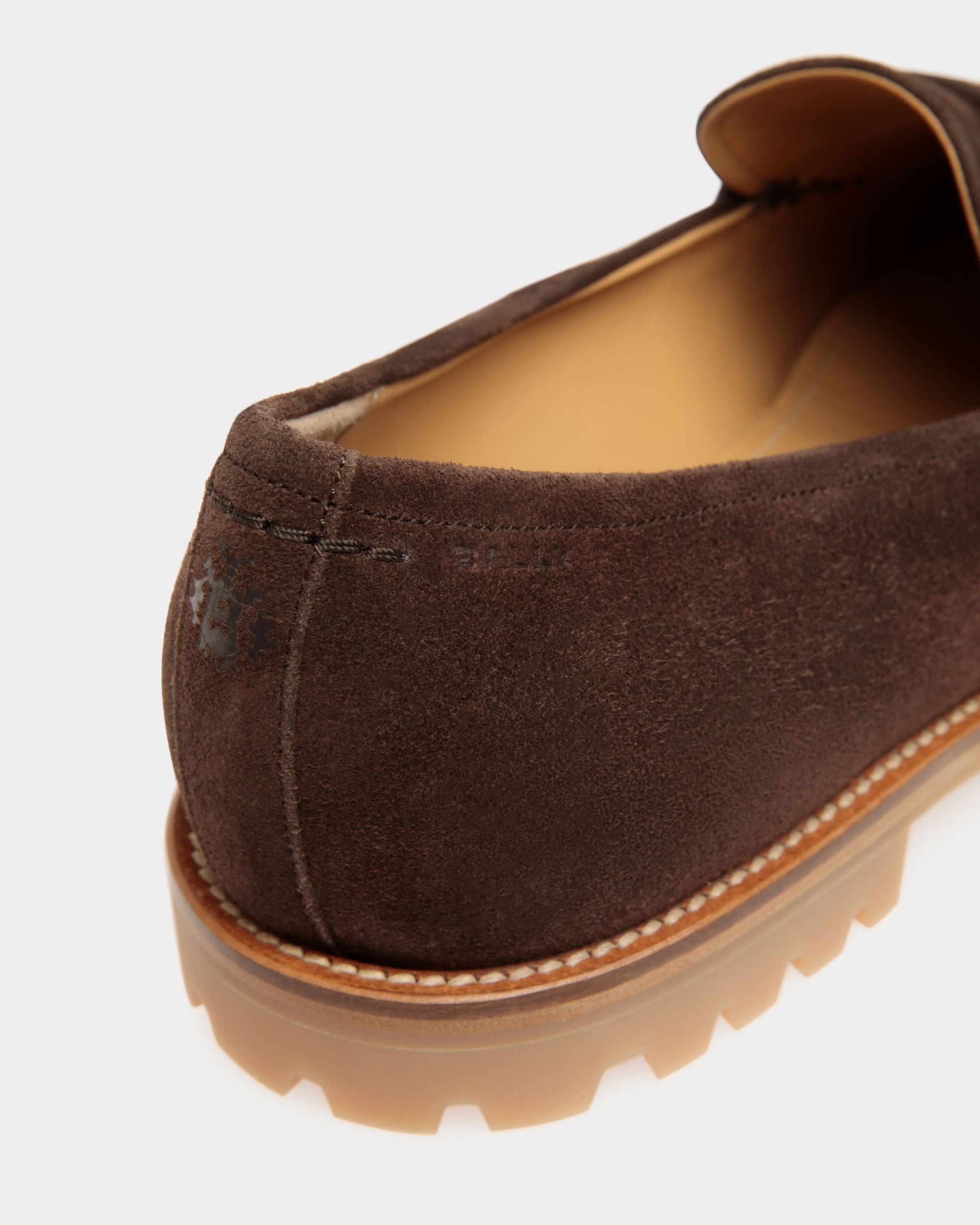 Solaria Loafer Aus Veloursleder In Ebenholzschwarz - Herren - Bally - 04