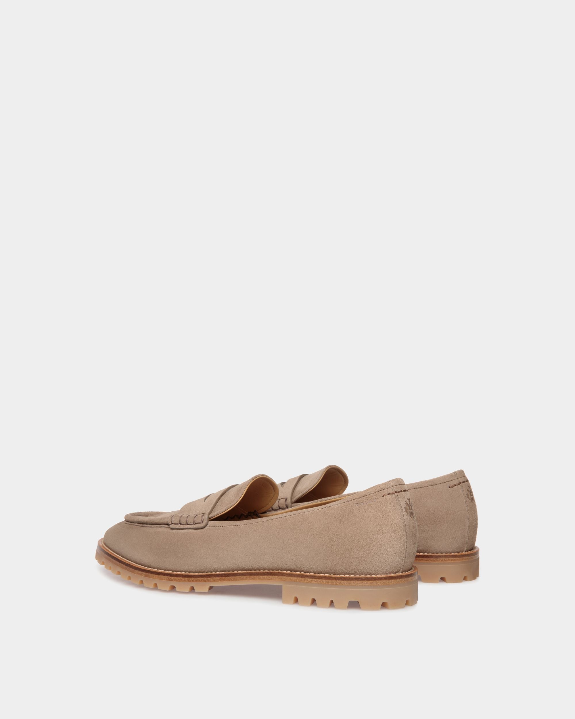 Solaria Loafer Aus Veloursleder In Taupe - Herren - Bally - 04