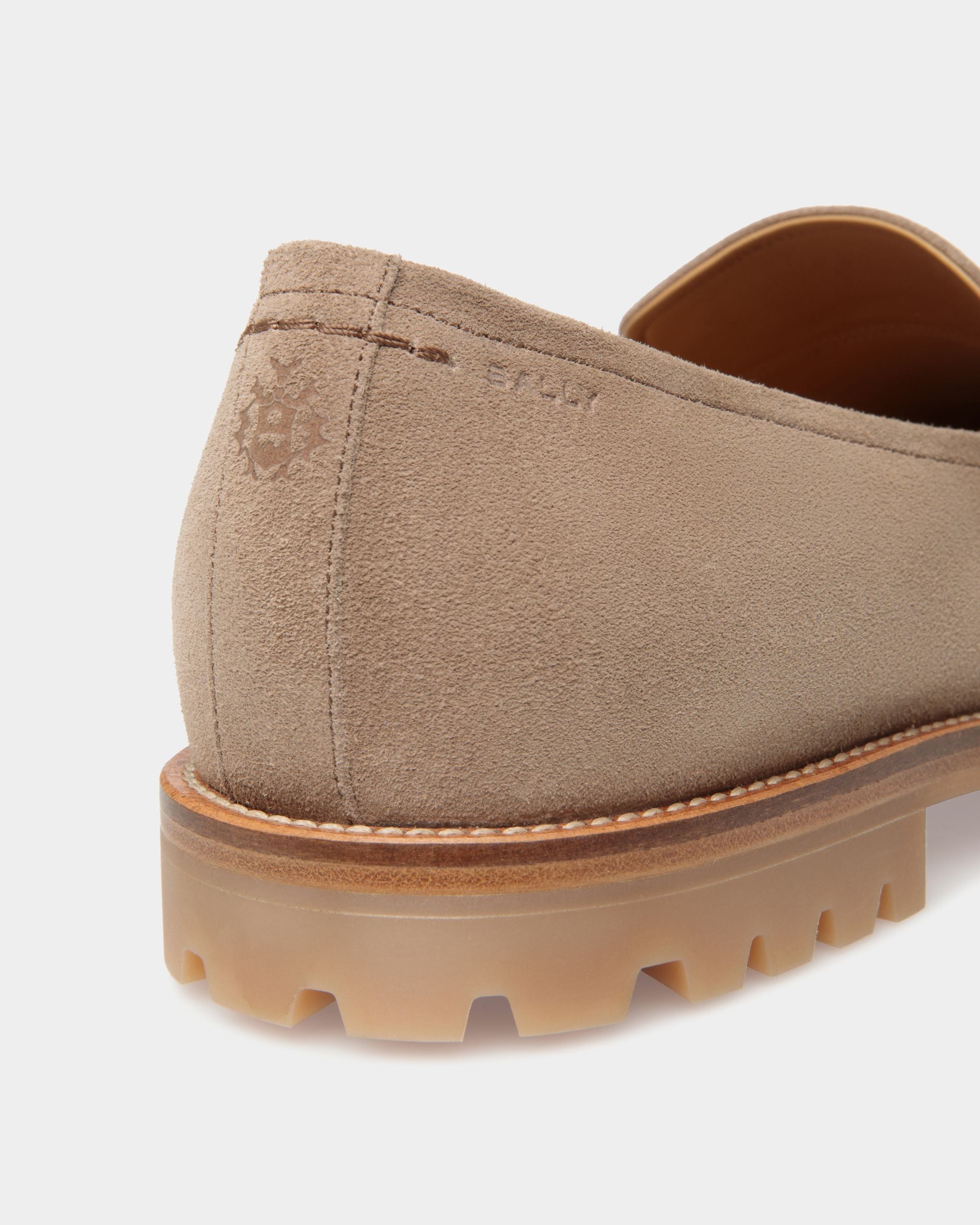 Solaria Loafer Aus Veloursleder In Taupe - Herren - Bally - 06