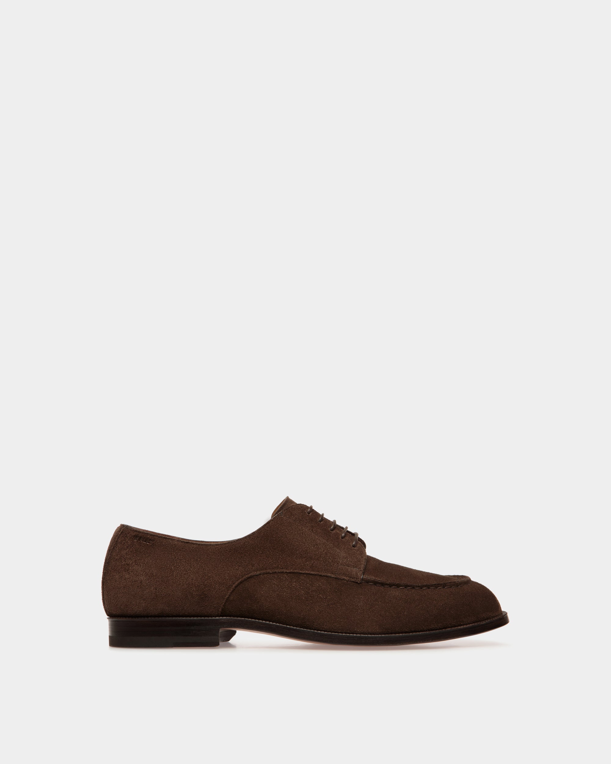 Carl Derby-Schuhe Aus Veloursleder In Ebenholzschwarz - Herren - Bally - 01