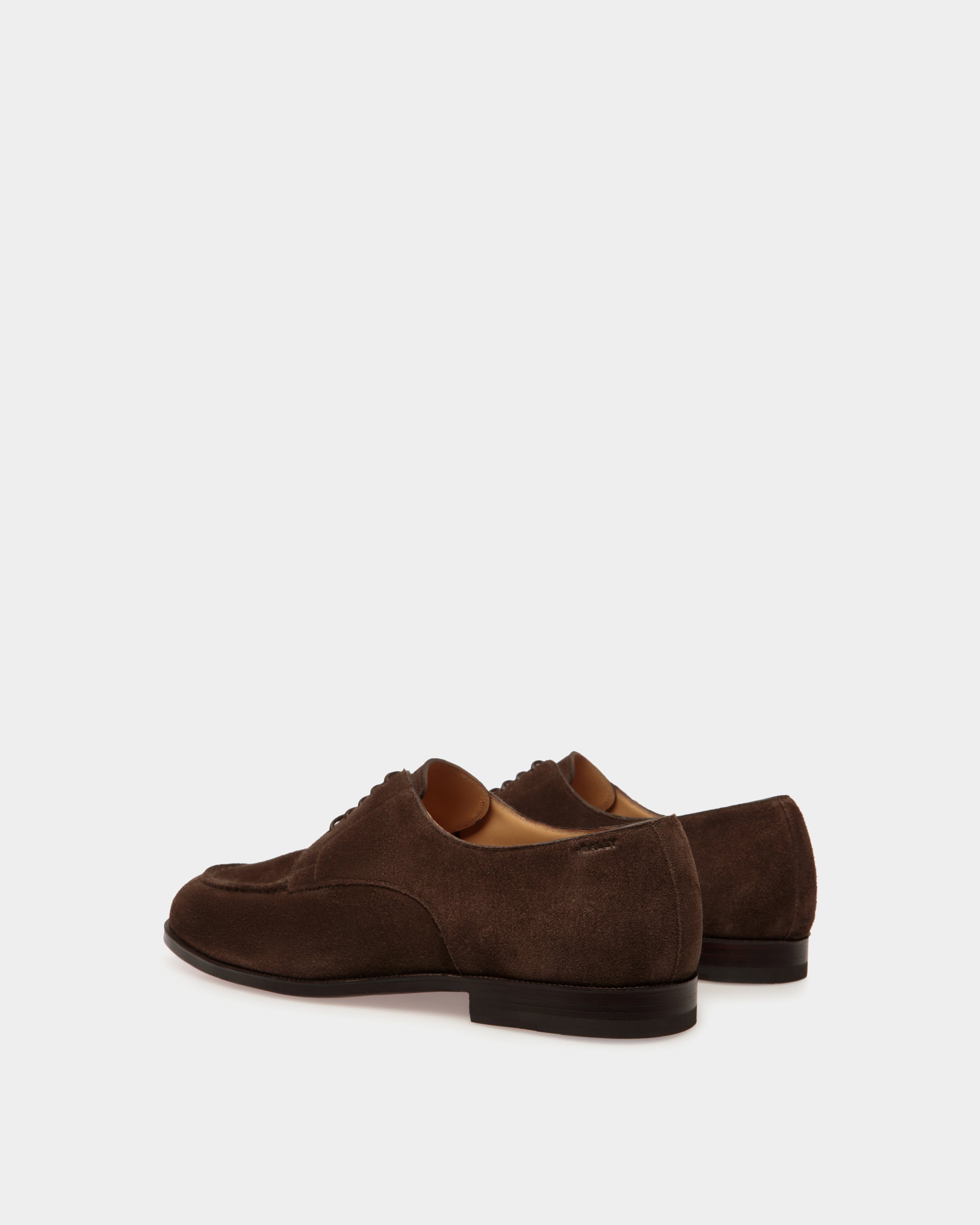 Carl Derby-Schuhe Aus Veloursleder In Ebenholzschwarz - Herren - Bally - 04