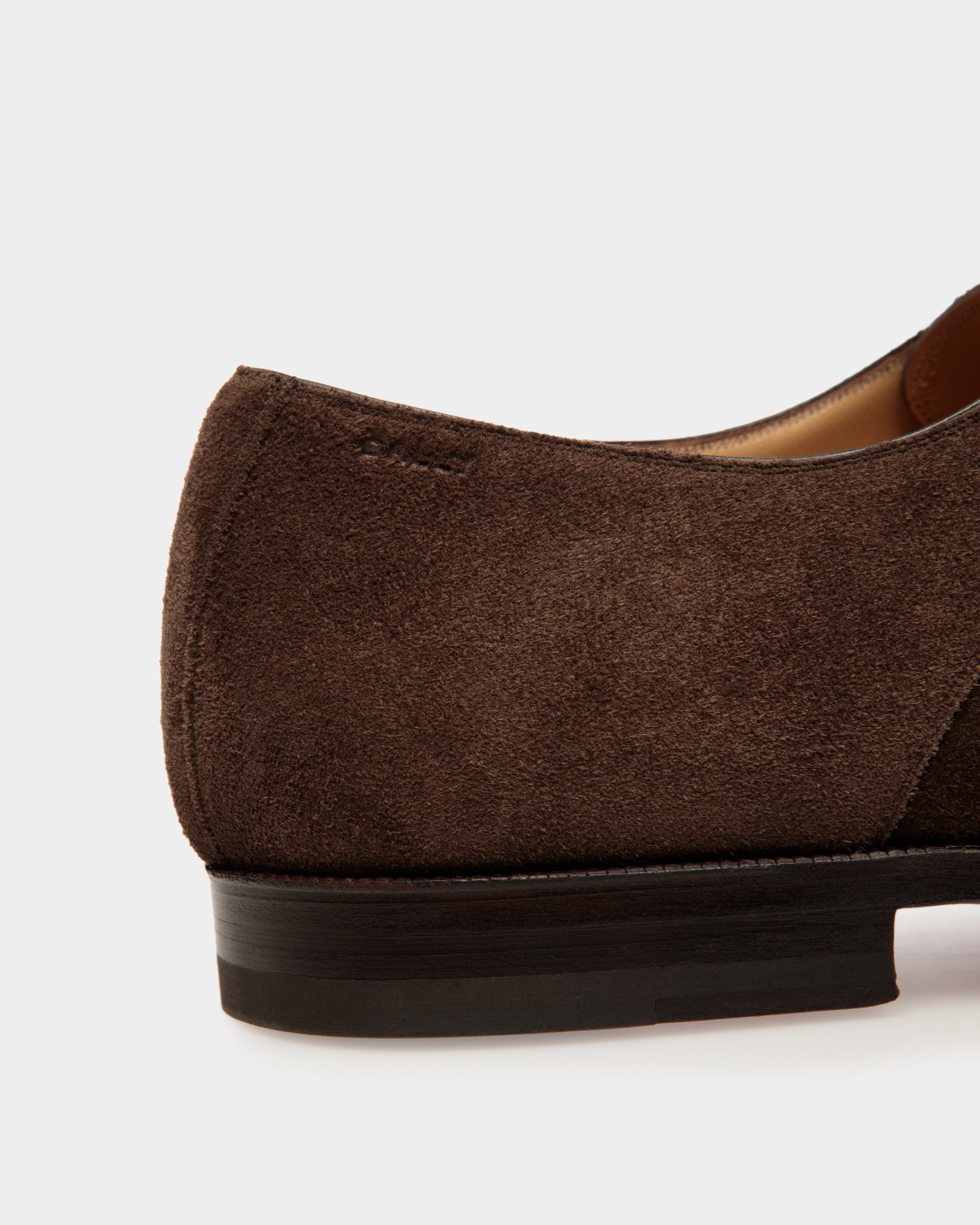 Carl Derby-Schuhe Aus Veloursleder In Ebenholzschwarz - Herren - Bally - 06