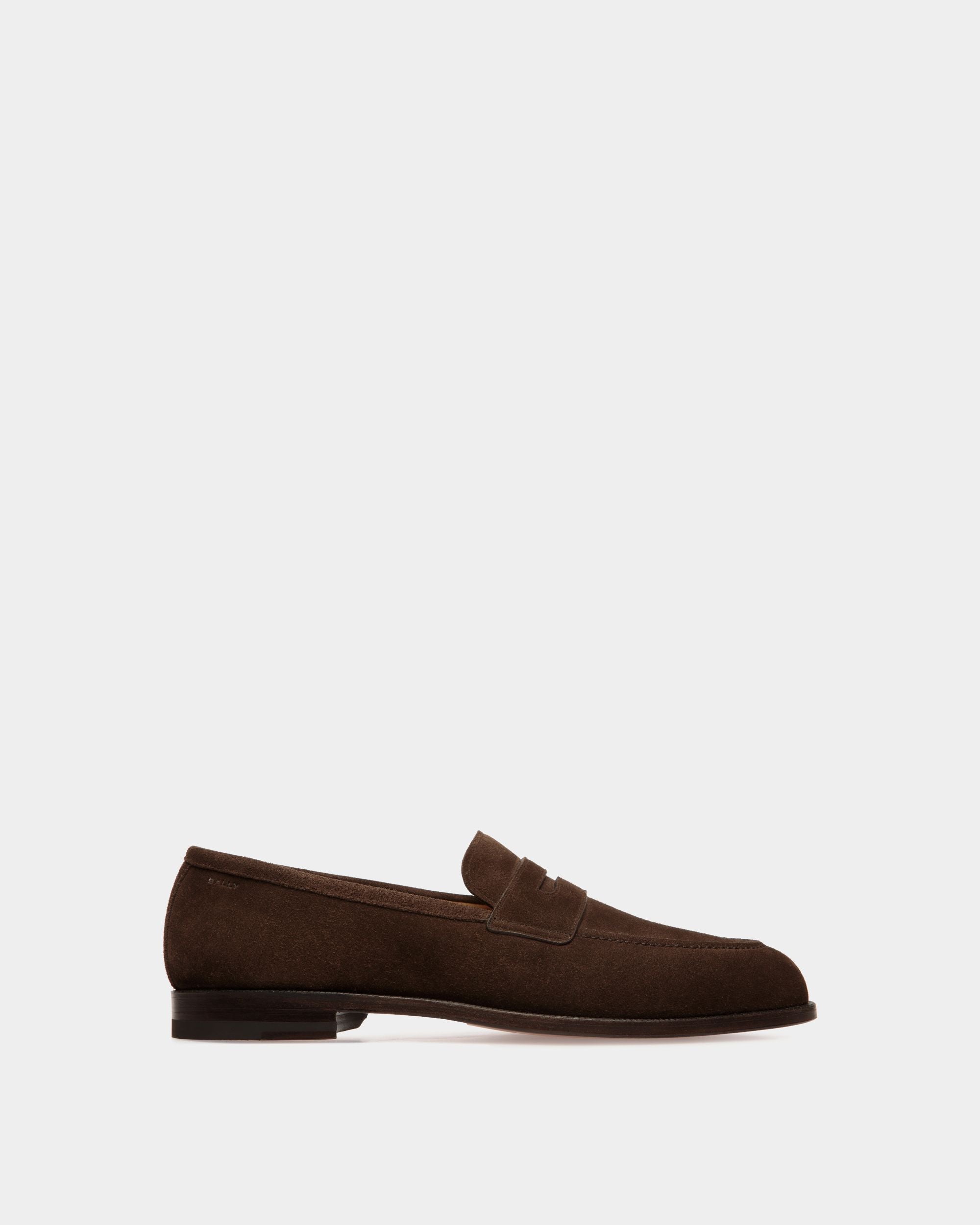 Carl Loafer Aus Veloursleder In Ebenholzschwarz - Herren - Bally - 01