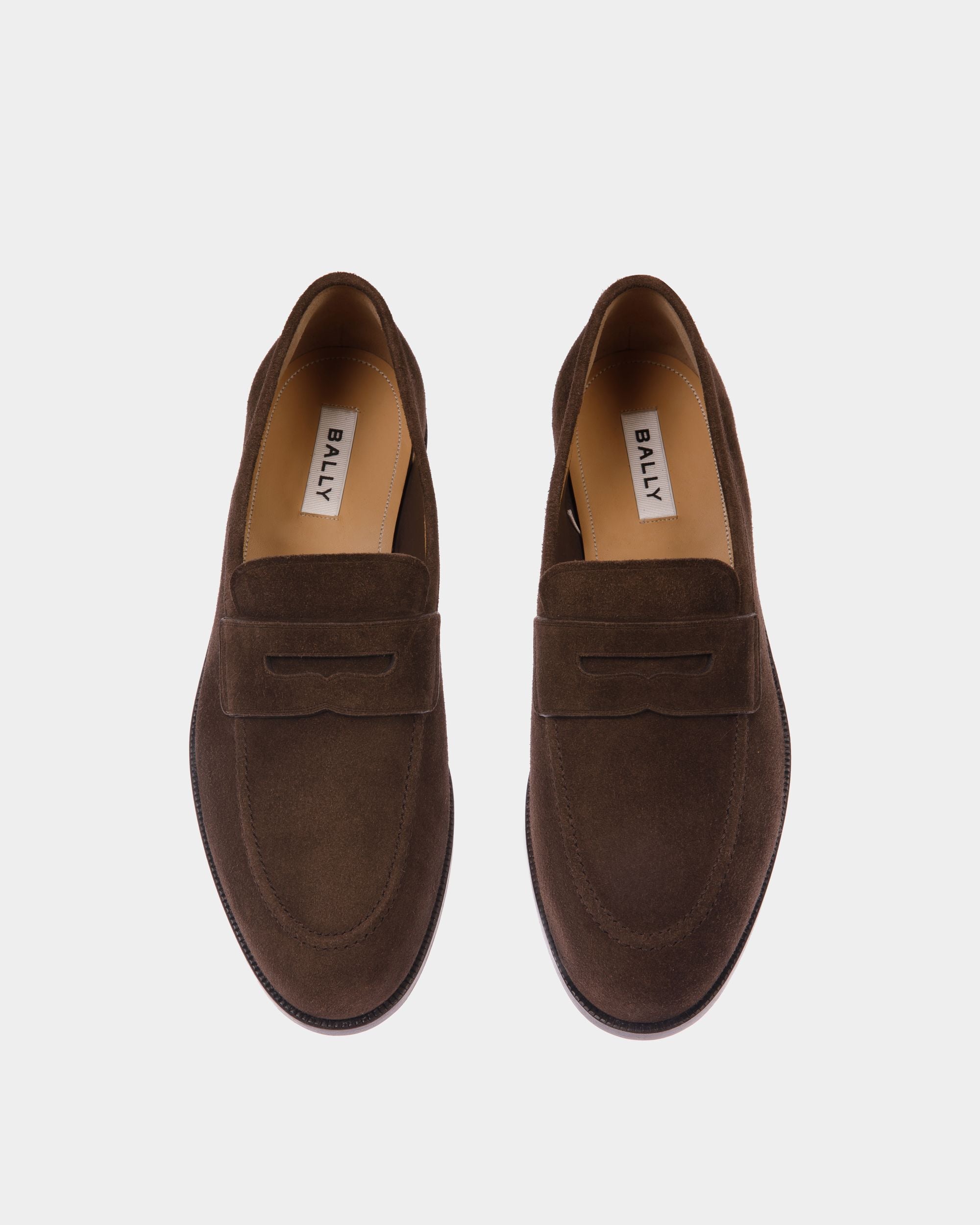 Carl Loafer Aus Veloursleder In Ebenholzschwarz - Herren - Bally - 03