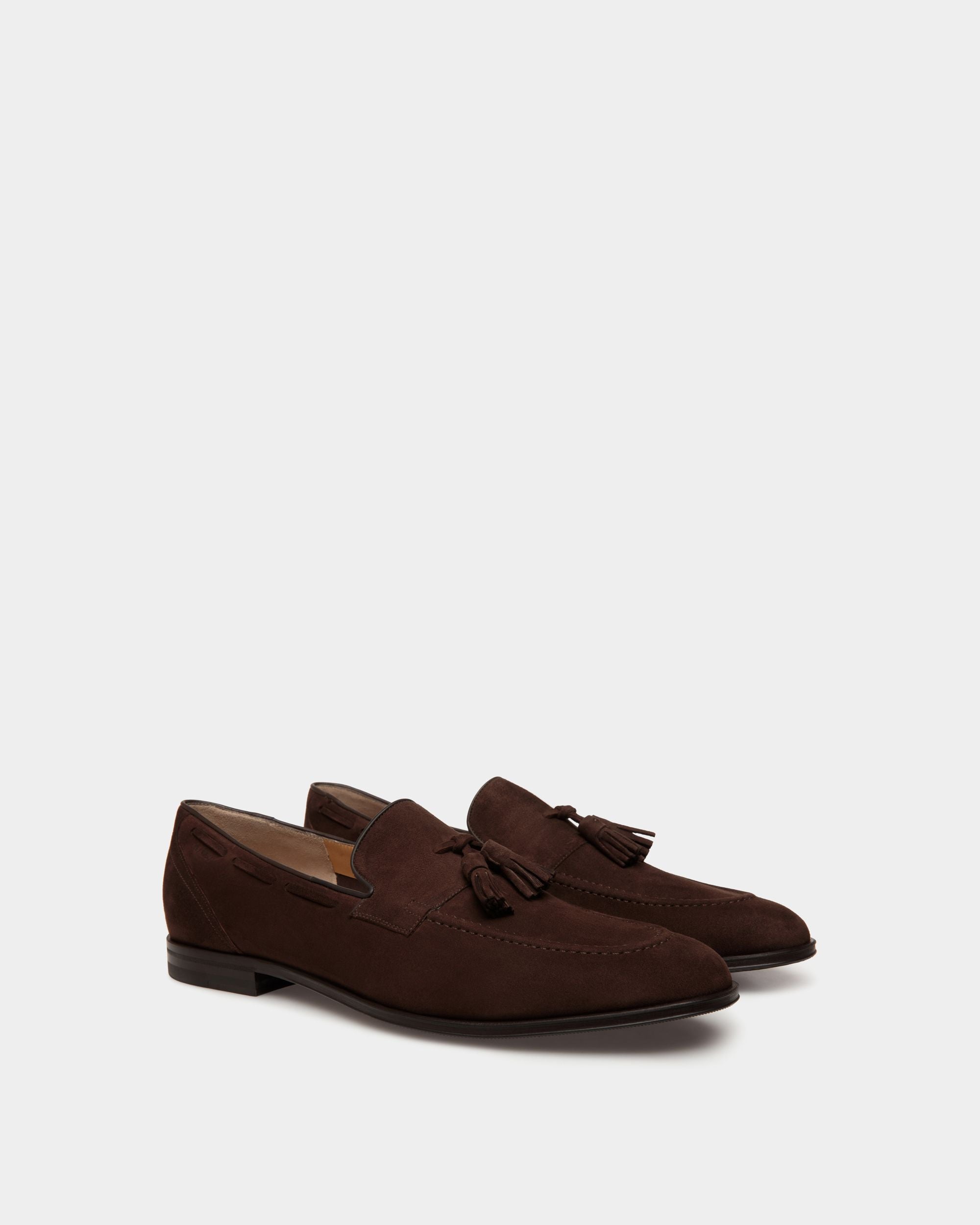 Westminster Loafer Aus Veloursleder In Ebenholzschwarz - Herren - Bally - 02