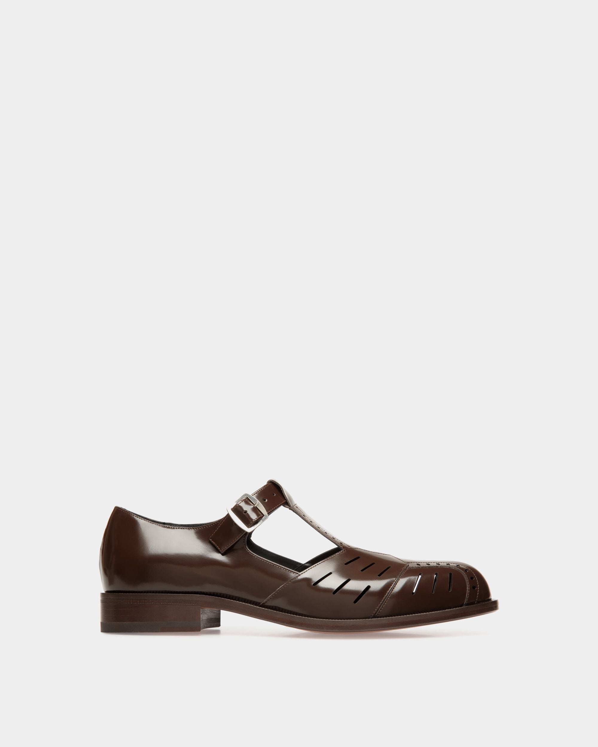 Spiegel Sandale Aus Leder In Braun - Herren - Bally - 01
