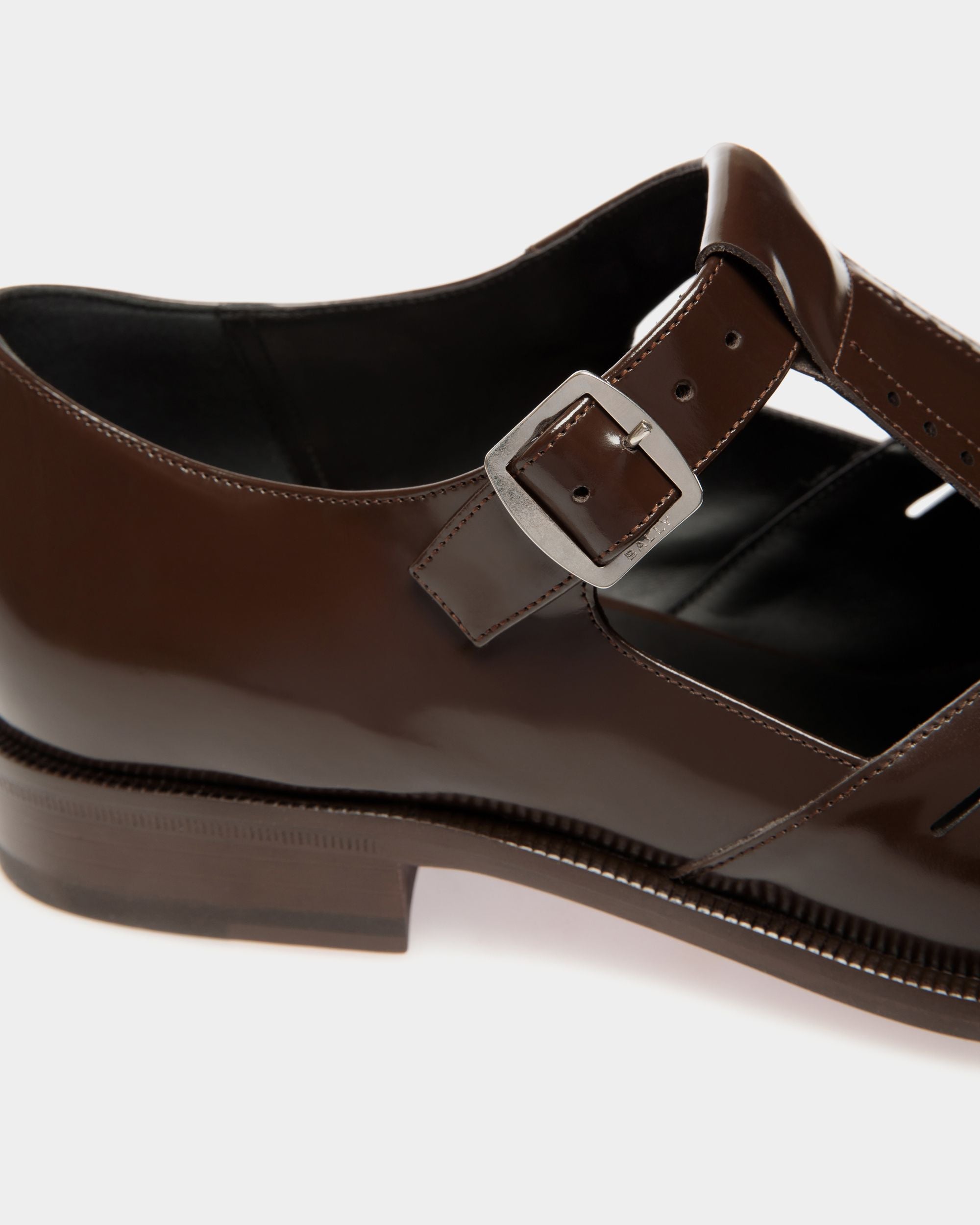 Spiegel Sandale Aus Leder In Braun - Herren - Bally - 05
