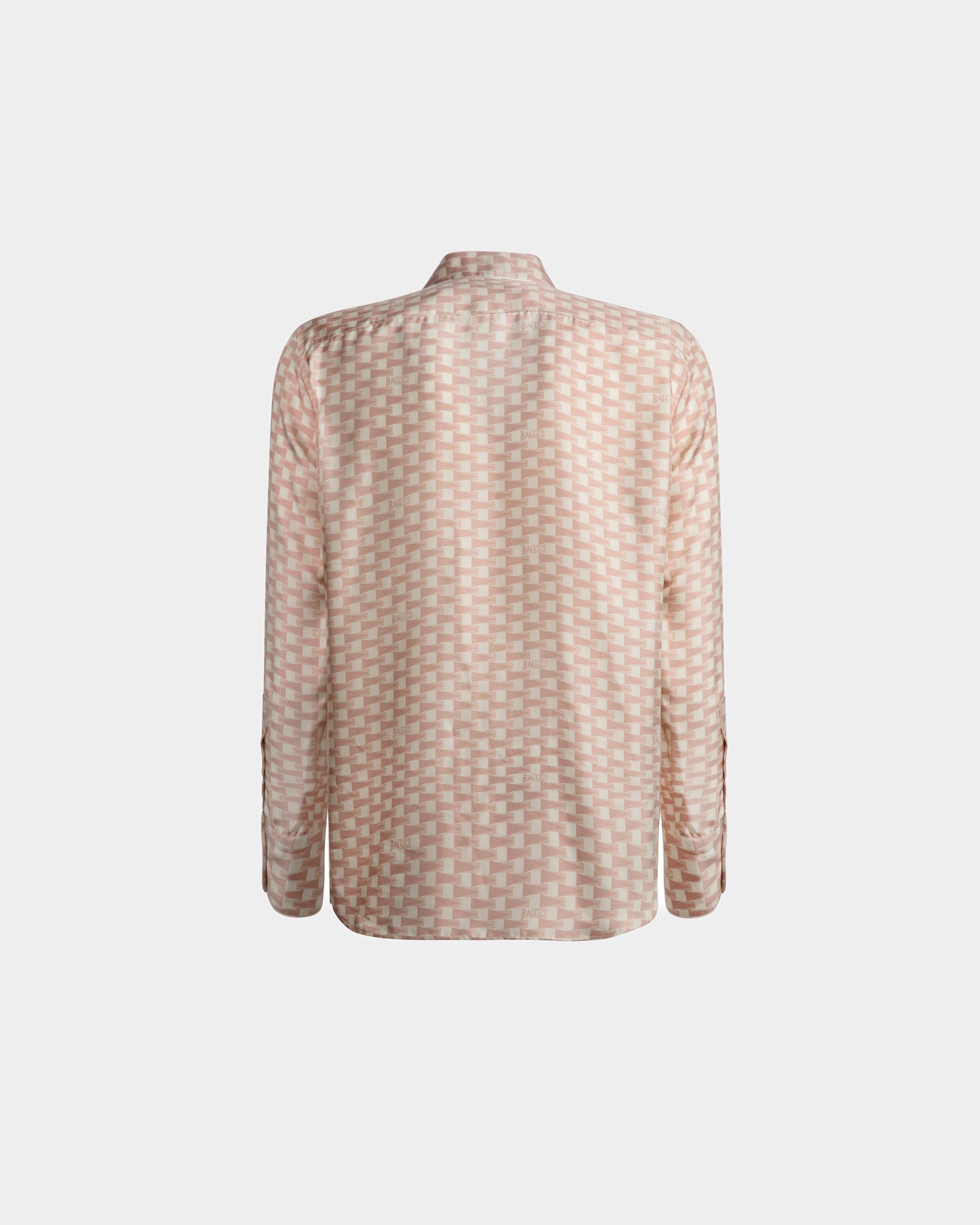 Hemd mit Pennant-Print Aus Seide in Dusty Petal - Herren - Bally - 07