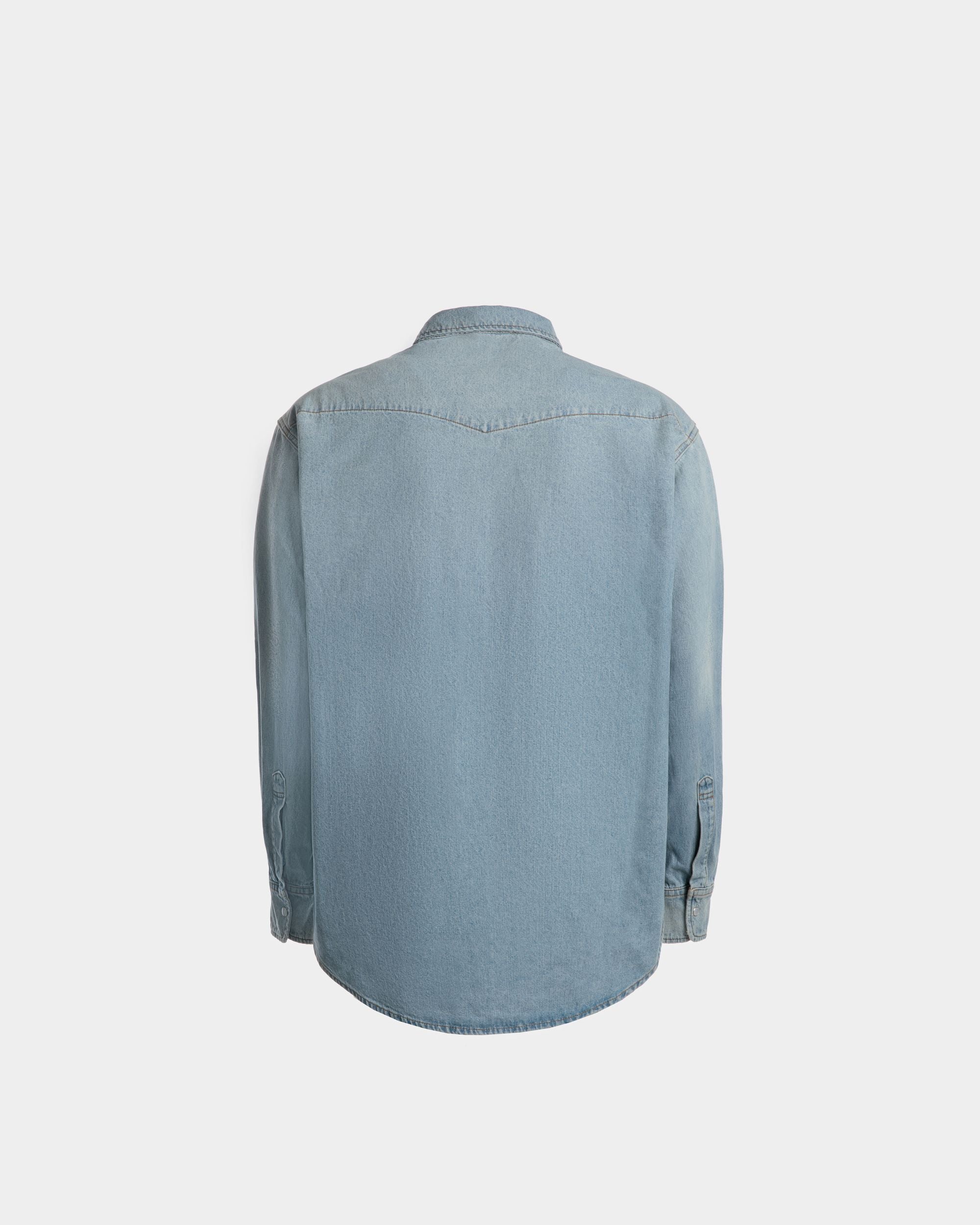 Denim-Westernhemd Aus Hellblauer Chambray-Baumwolle - Herren - Bally - 03