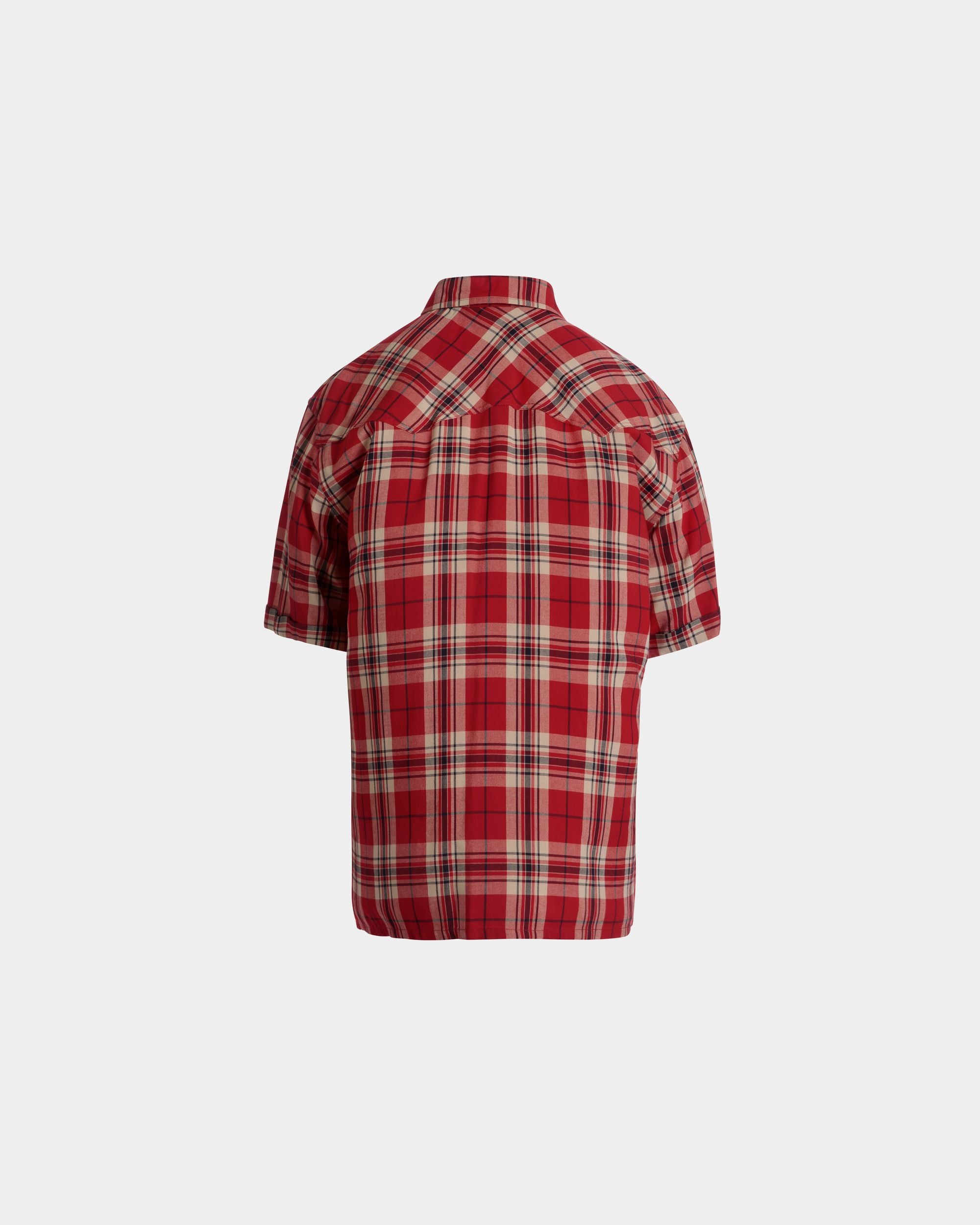 Karohemd Aus Roter Viskose - Herren - Bally - 03