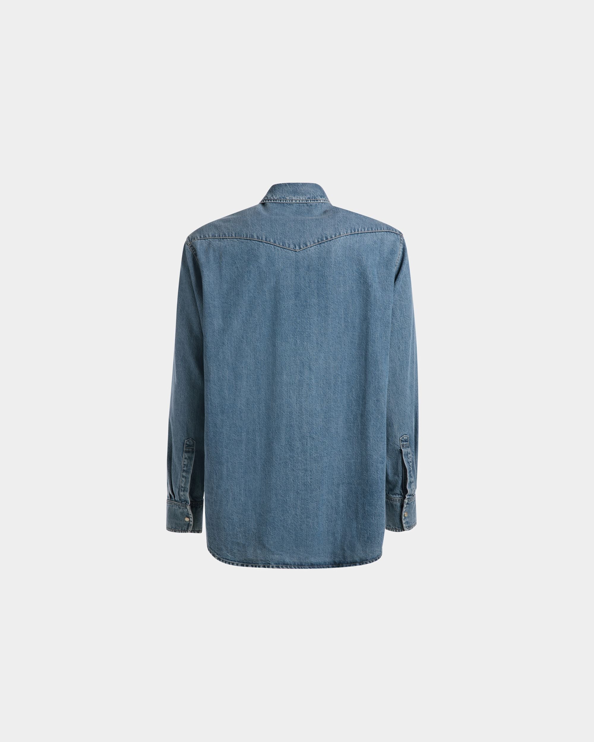 Westernhemd Aus Hellblauem Denim - Herren - Bally - 07