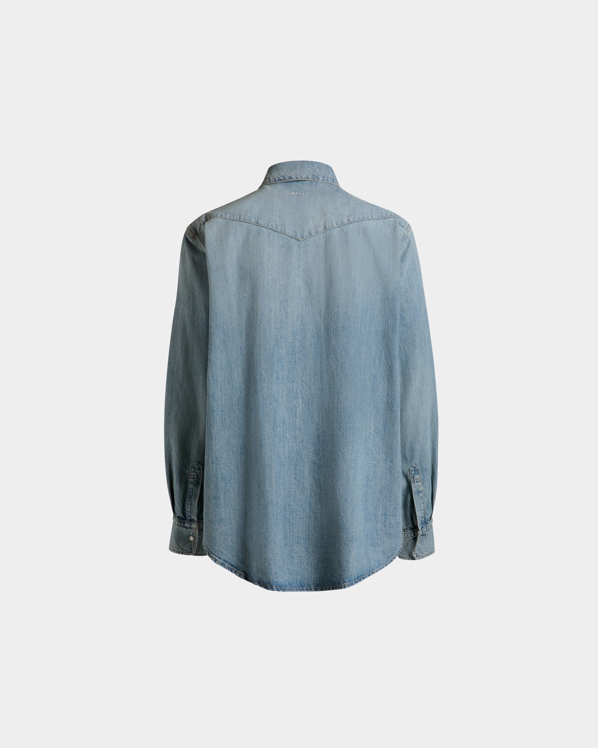 Denim-Hemd Aus Blauer Baumwolle - Herren - Bally - 03