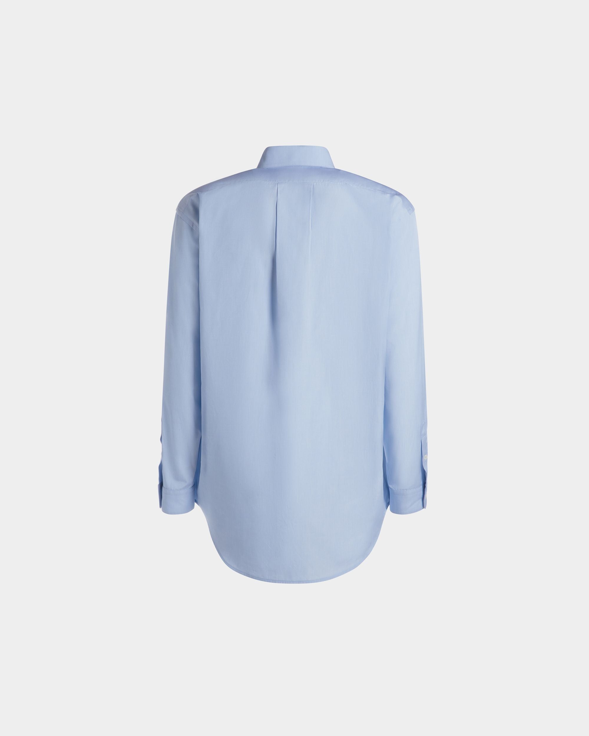 Comfort Langarmhemd Aus Baumwolle In Light Blue - Herren - Bally - 03