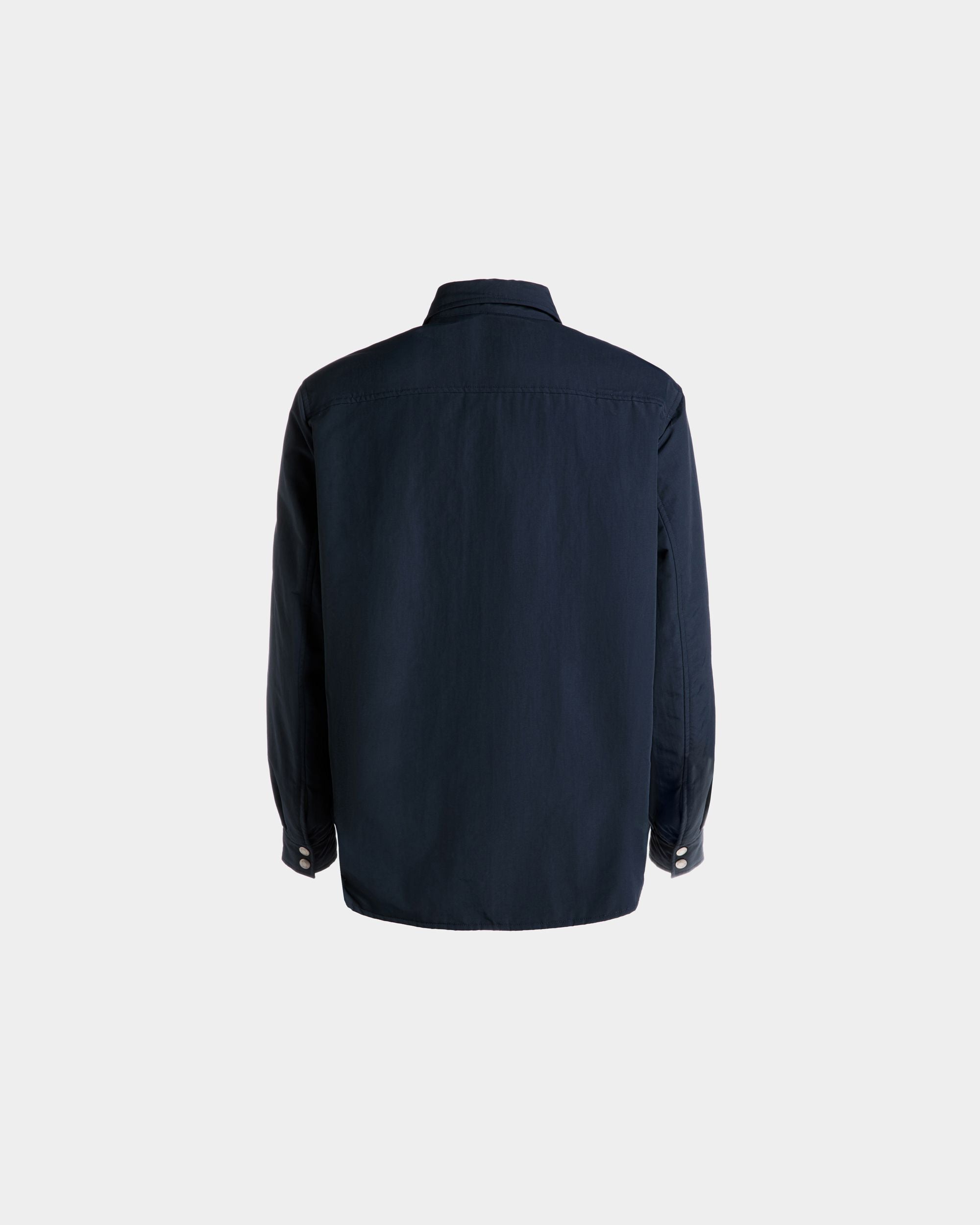 Gefütterte Hemdjacke Aus Nylon In Navy Blue - Herren - Bally - 08