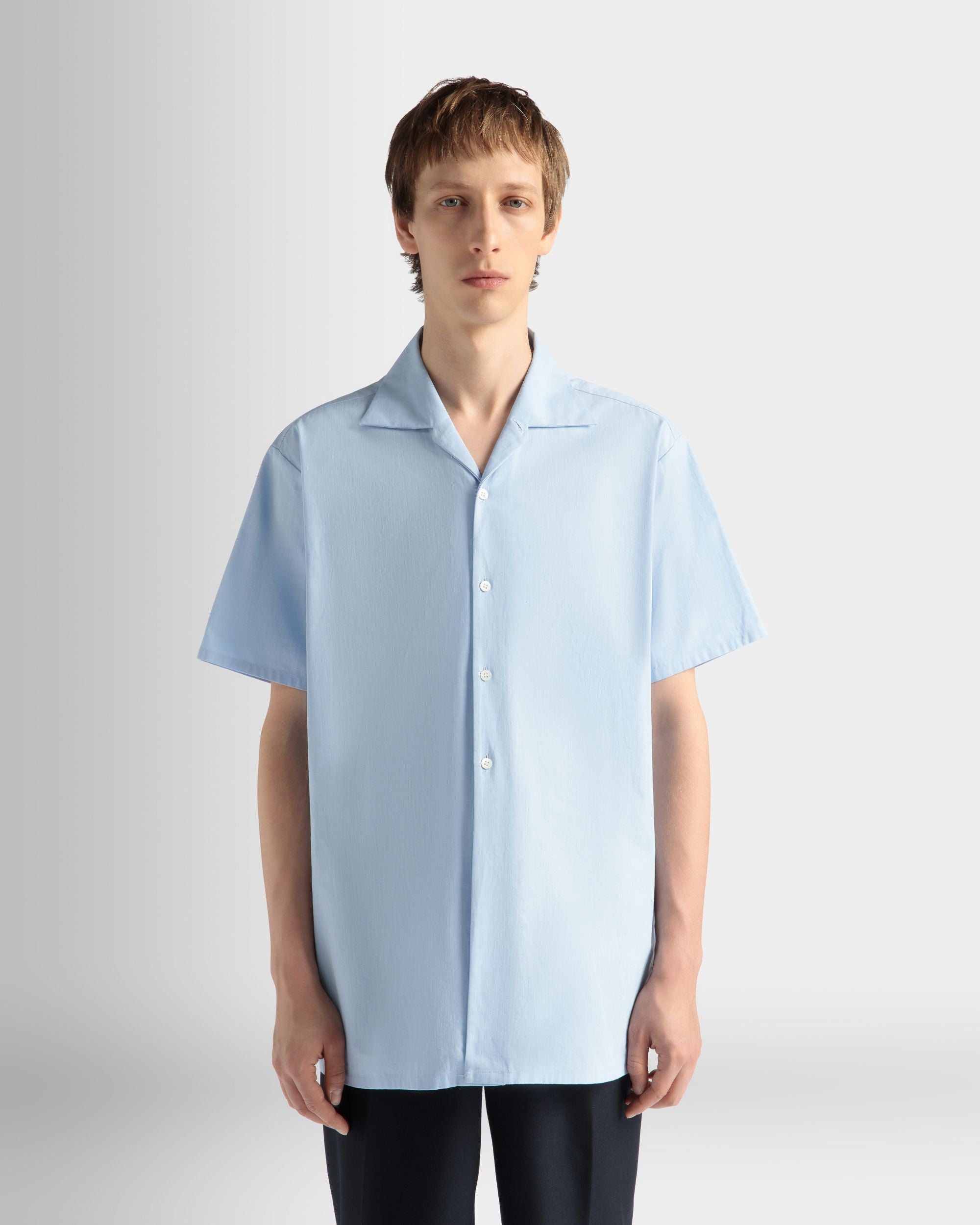 Hemd Aus Baumwolle In Light Blue - Herren - Bally - 03