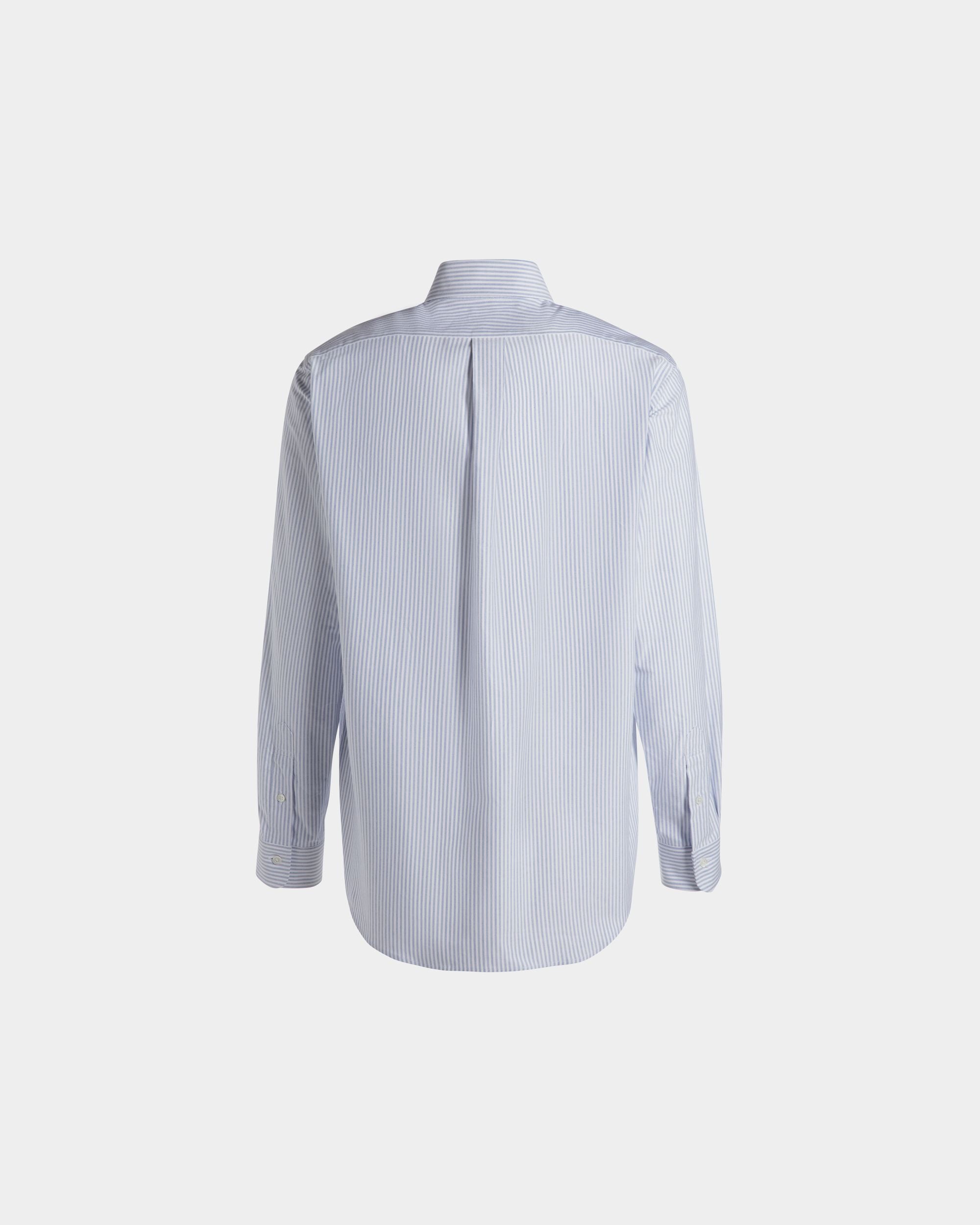 Regular Langarmhemd Aus Baumwolle In Light Blue - Herren - Bally - 03