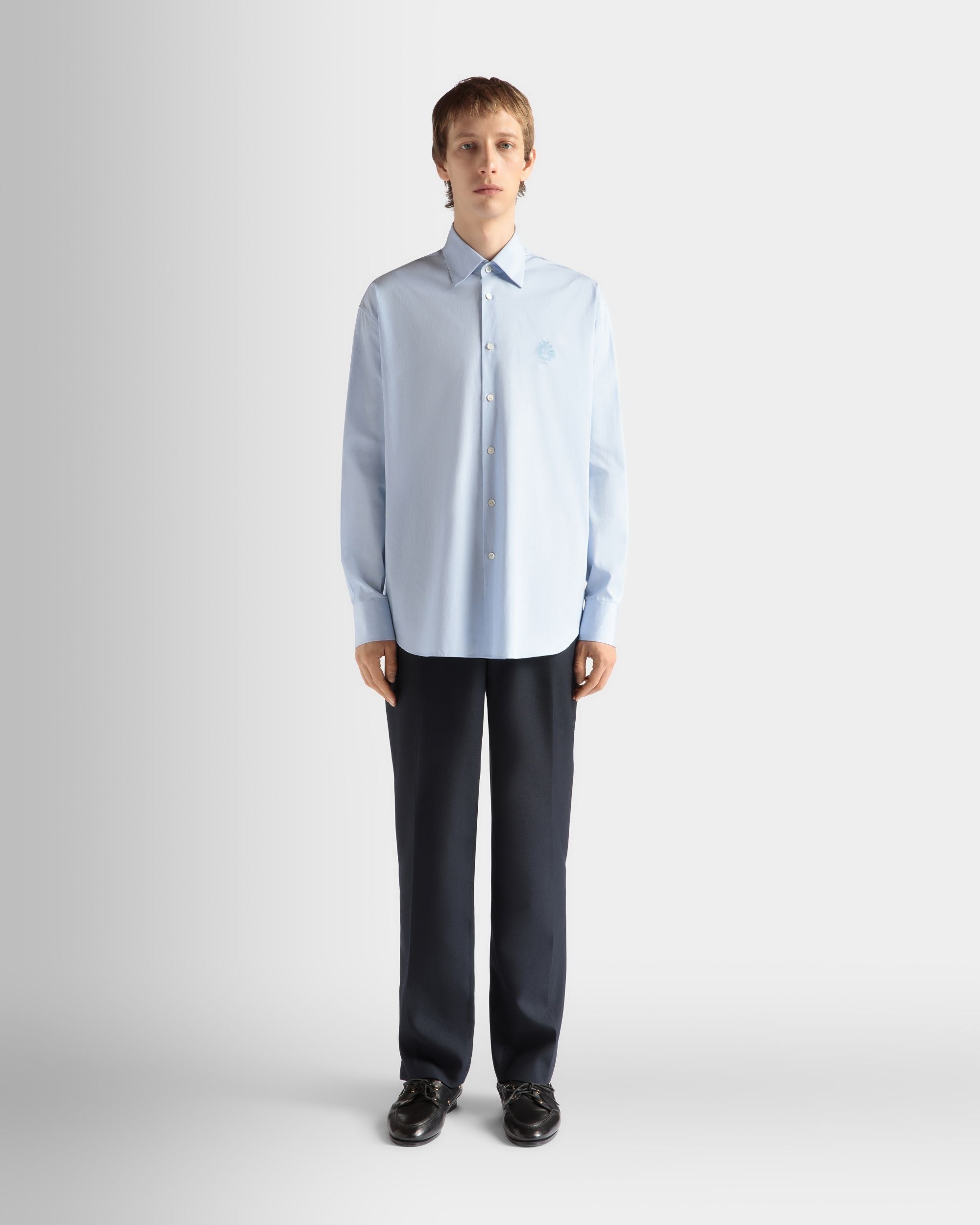 Hemd Aus Baumwolle In Light Blue - Herren - Bally - 02
