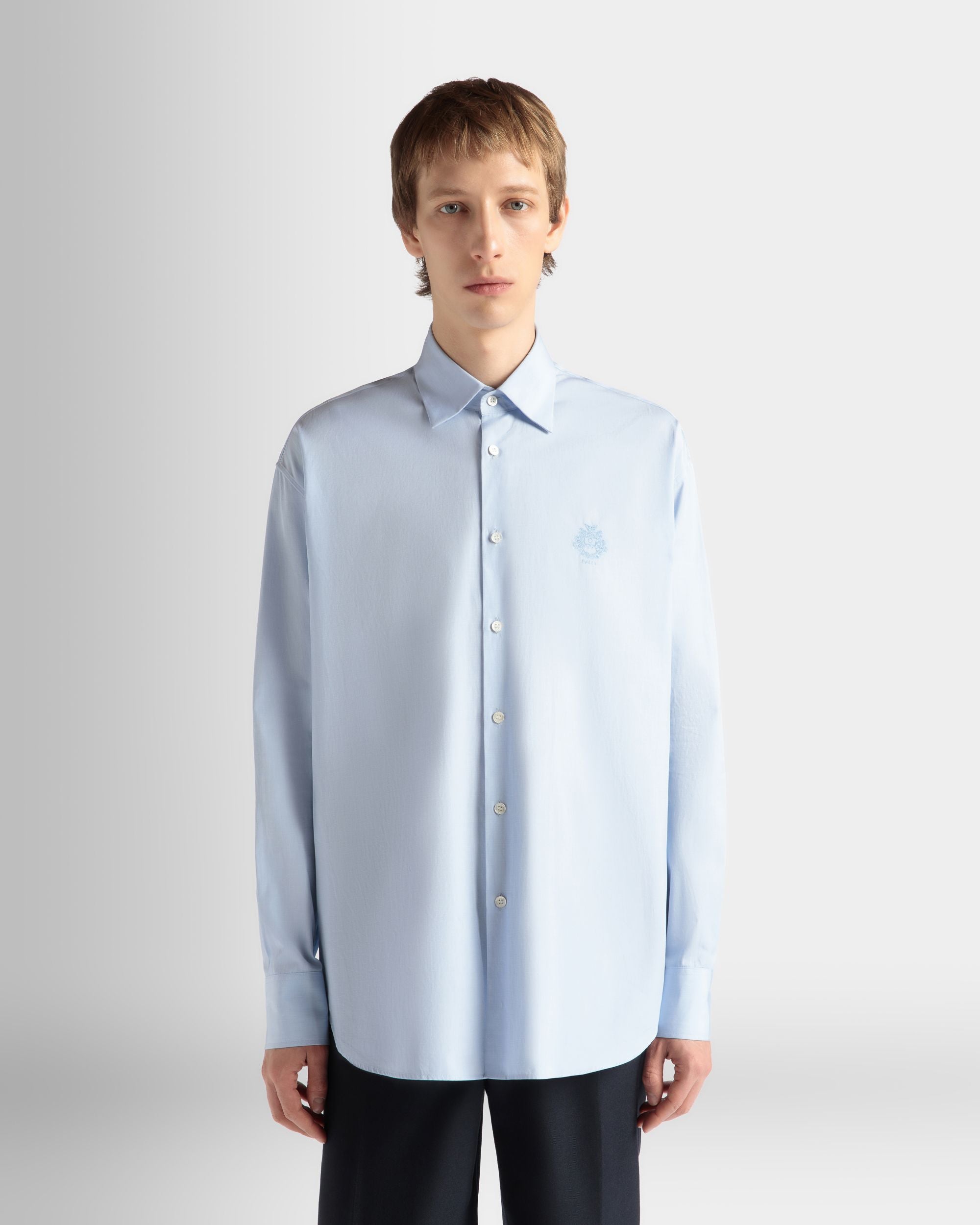 Hemd Aus Baumwolle In Light Blue - Herren - Bally - 03