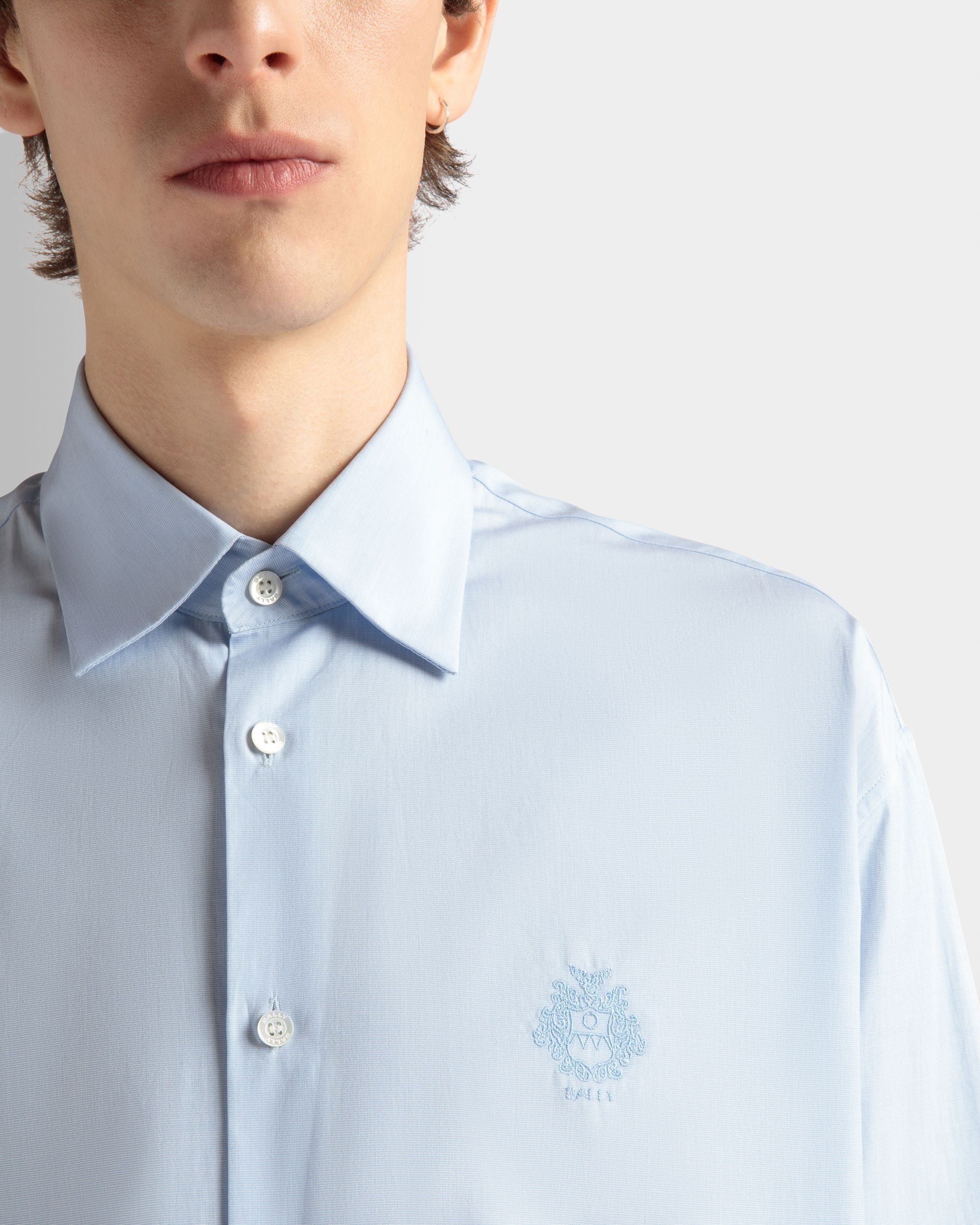 Hemd Aus Baumwolle In Light Blue - Herren - Bally - 04