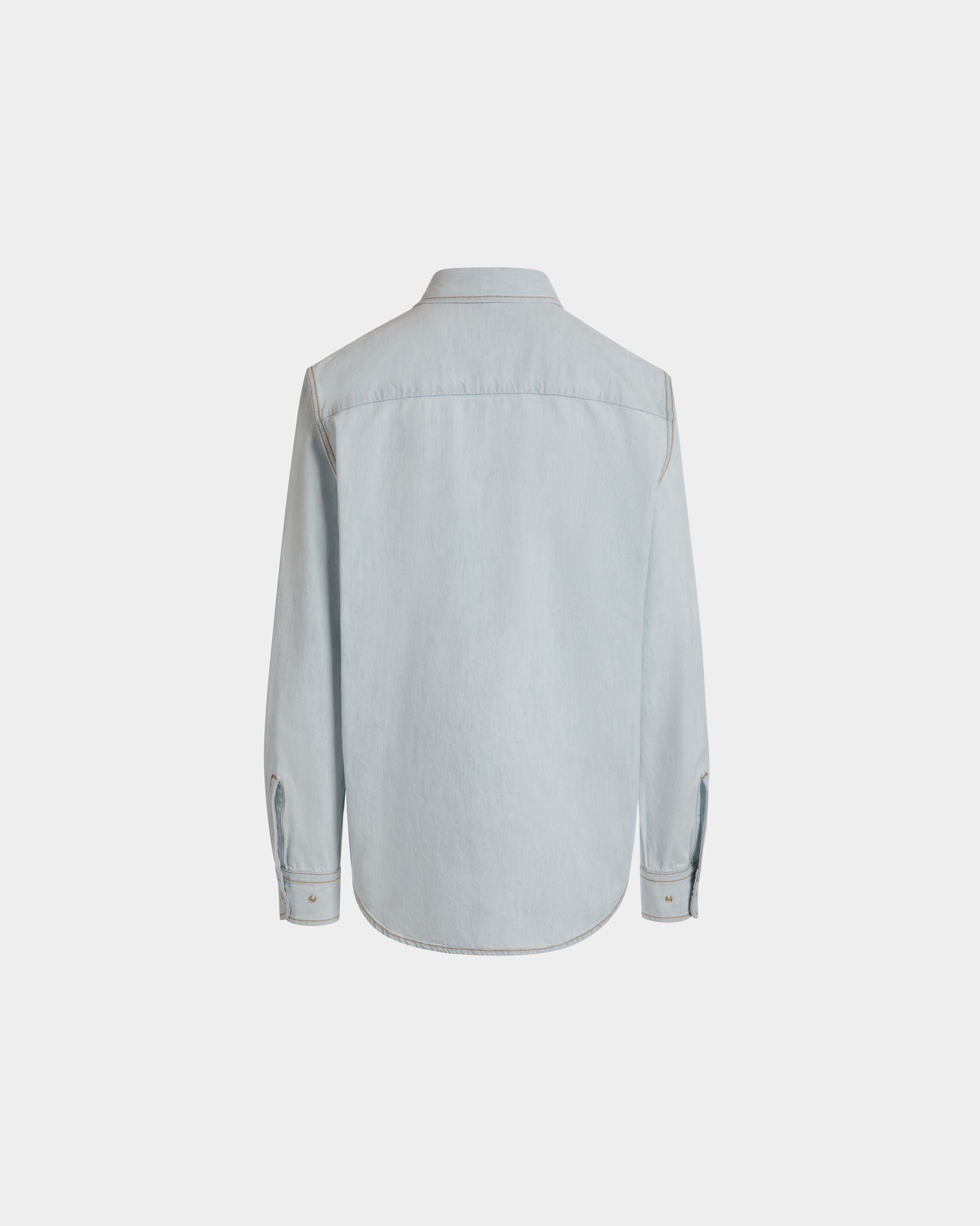 Langärmeliges Hemd Aus Baumwolle In Light Blue - Herren - Bally - 06