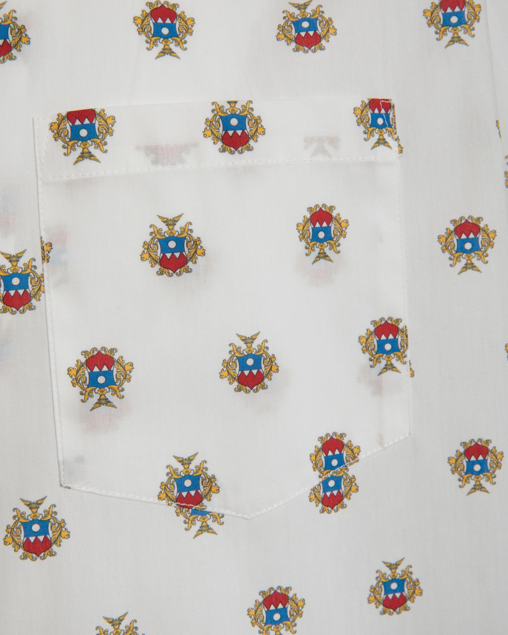 Bowlinghemd Aus Weißer Baumwolle Mit Durchgehendem Bally-Crest-Print - Herren - Bally - 03