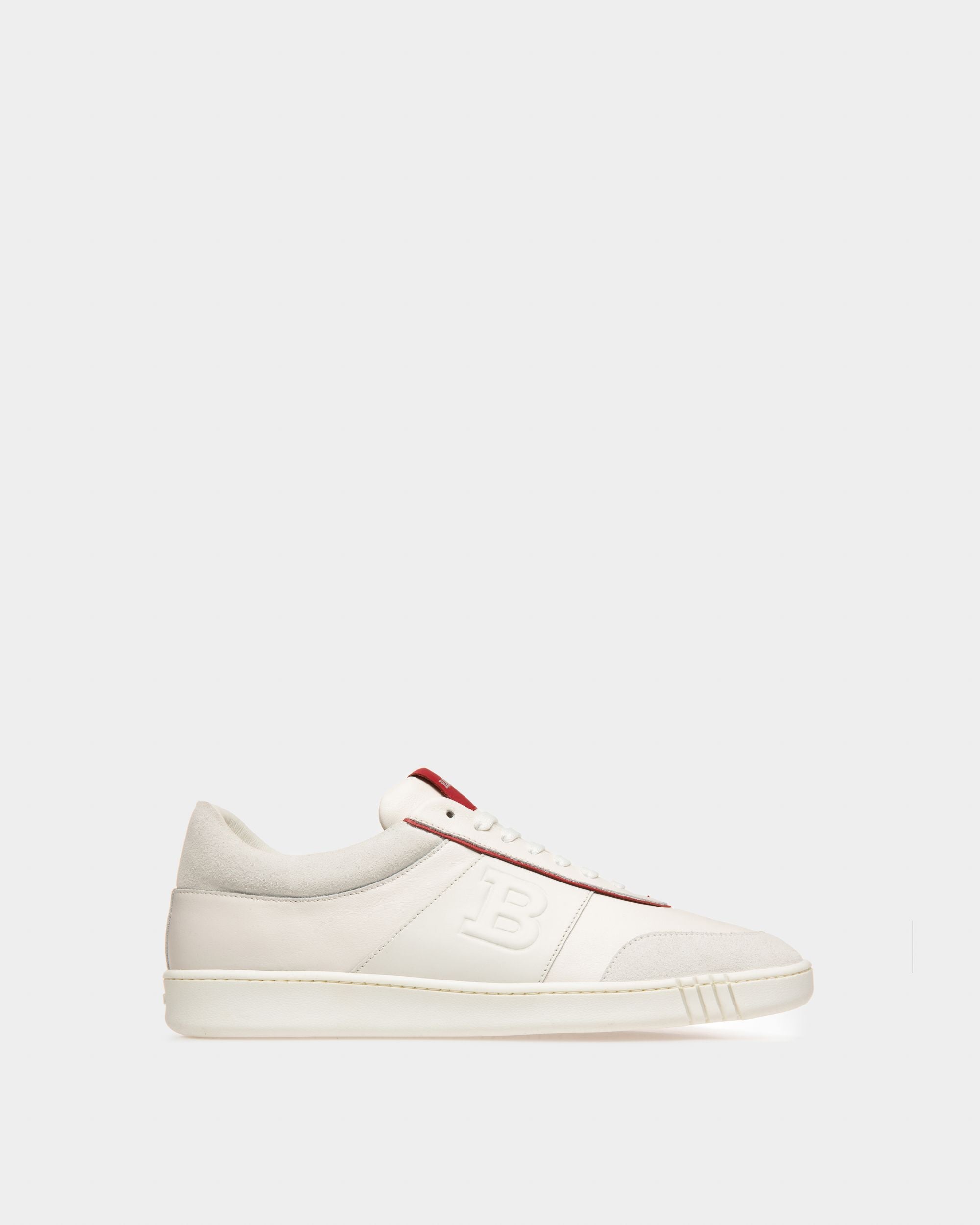 Wallys Sneaker Aus Weissem Und Rotem Leder Und Wildleder - Herren - Bally - 01