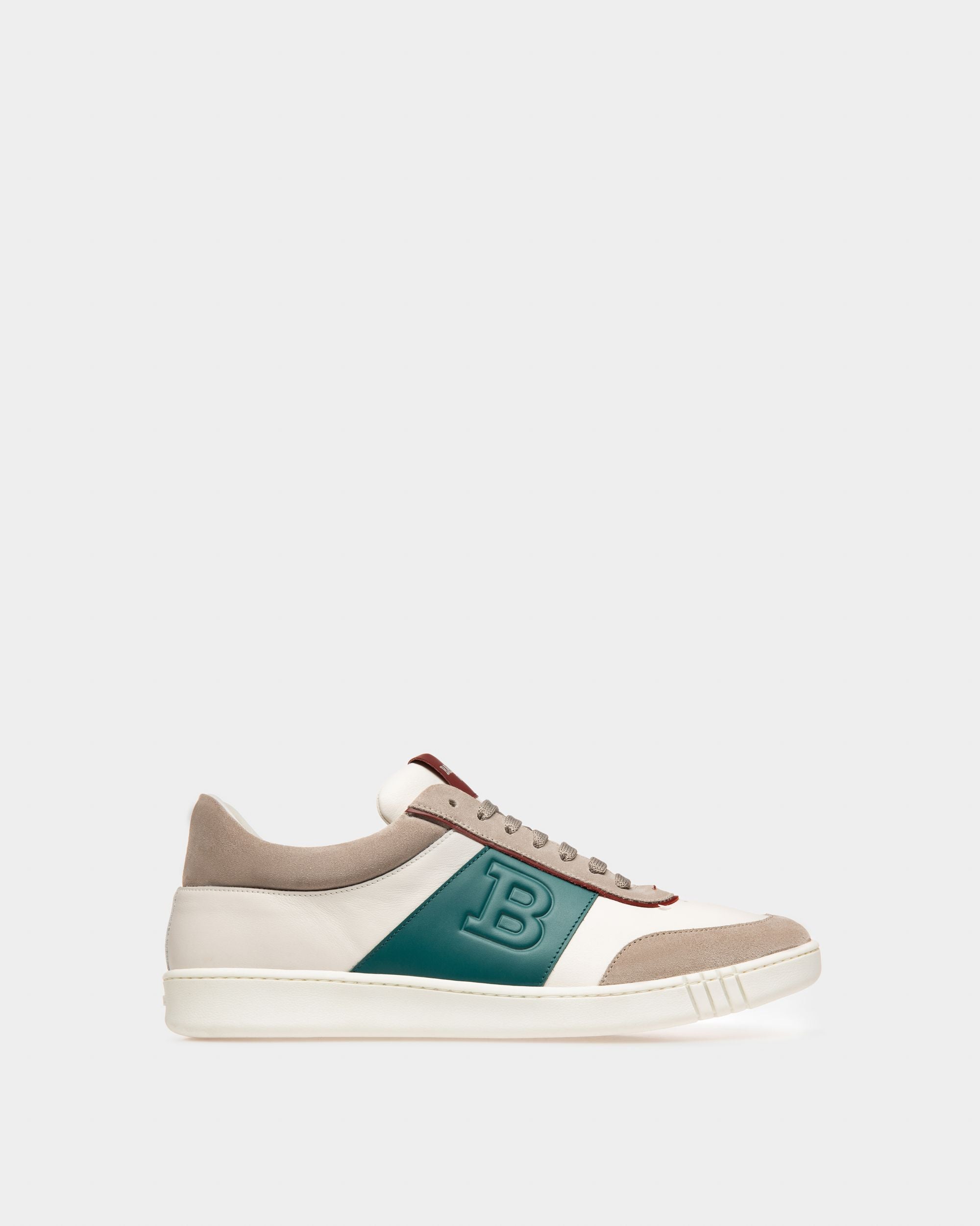 Wallys Sneaker Aus Weissem Und Grauem Leder Und Veloursleder - Herren - Bally - 01
