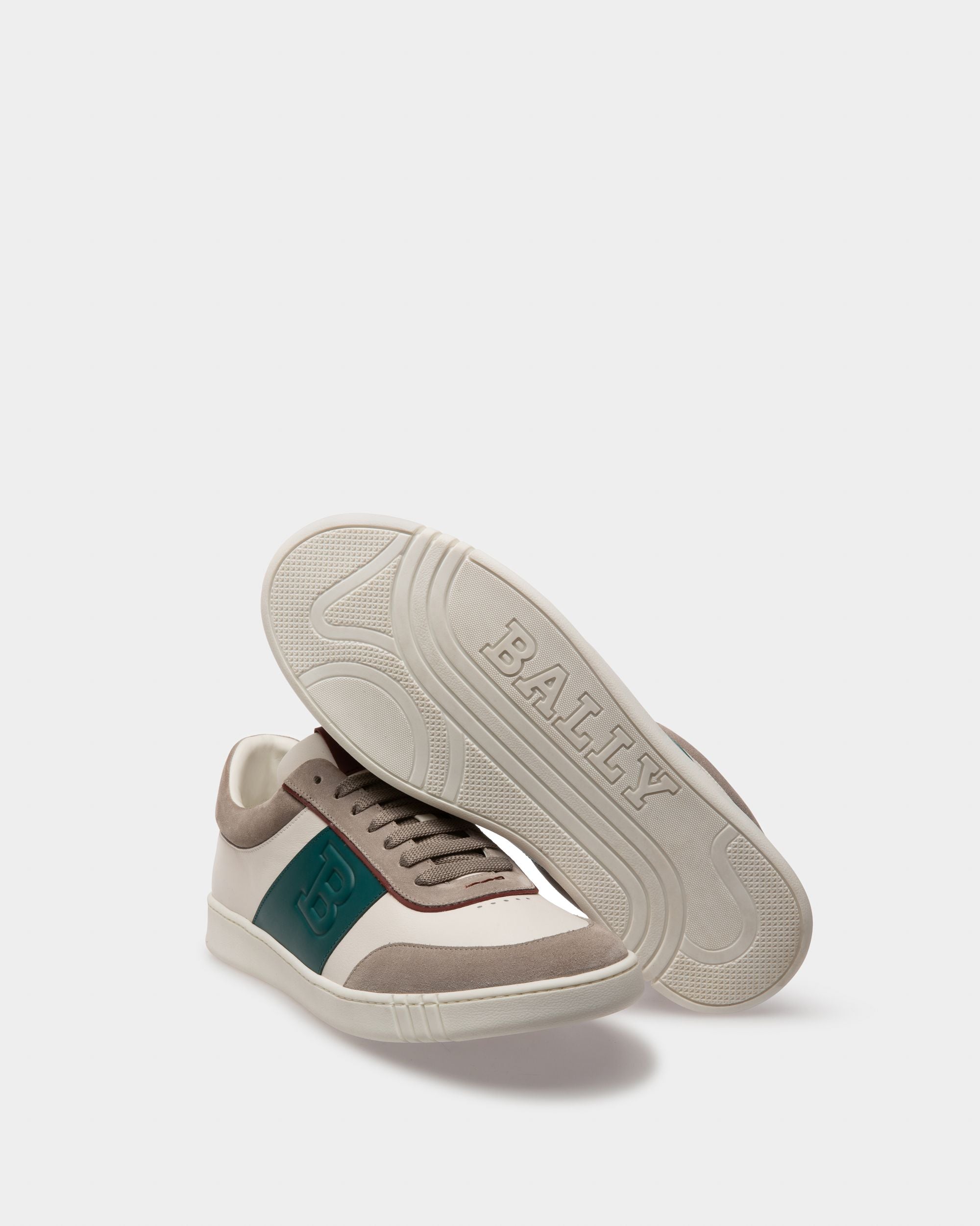 Wallys Sneaker Aus Weissem Und Grauem Leder Und Veloursleder - Herren - Bally - 05