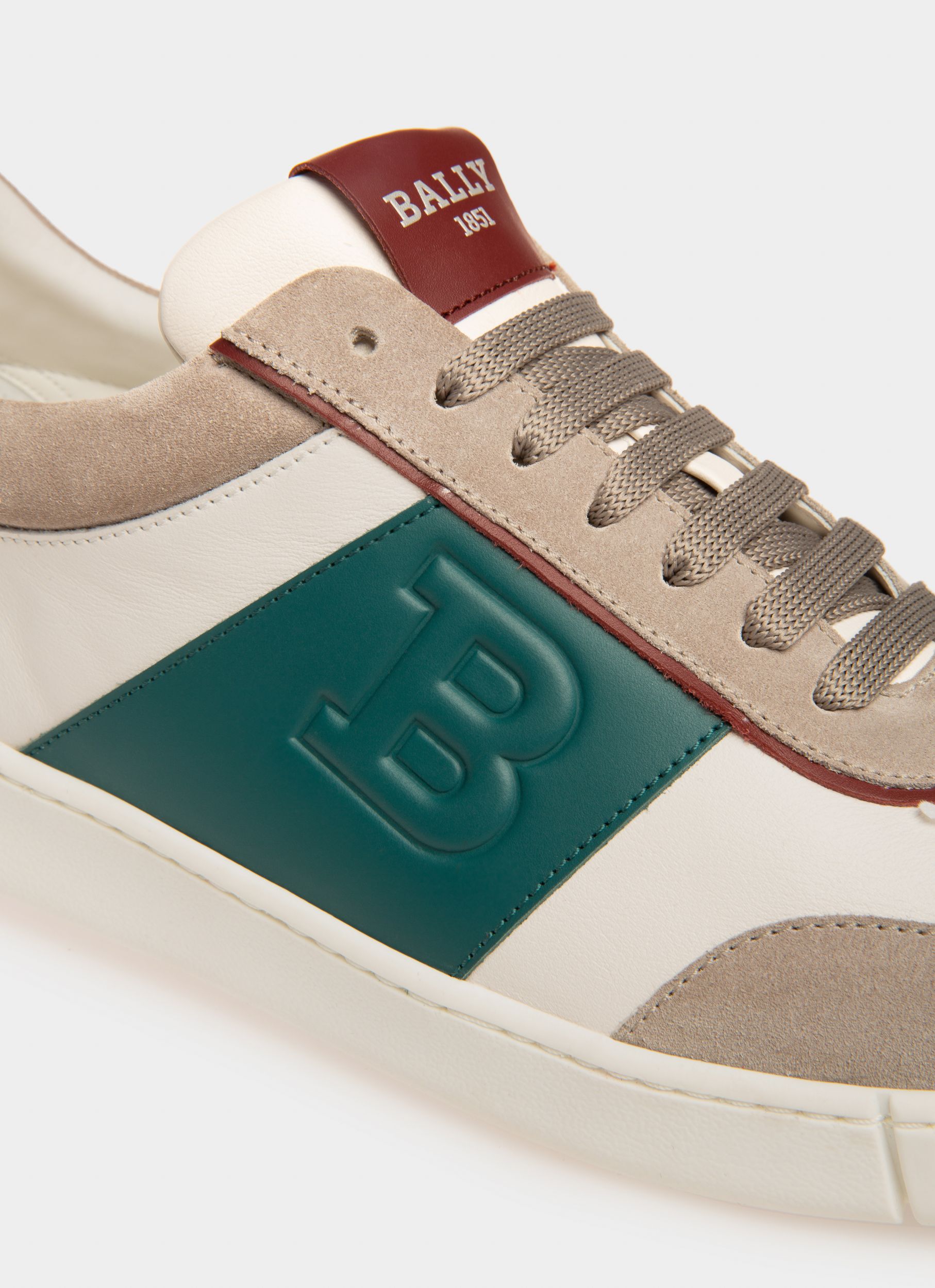 Wallys Sneaker Aus Weissem Und Grauem Leder Und Veloursleder - Herren - Bally - 06