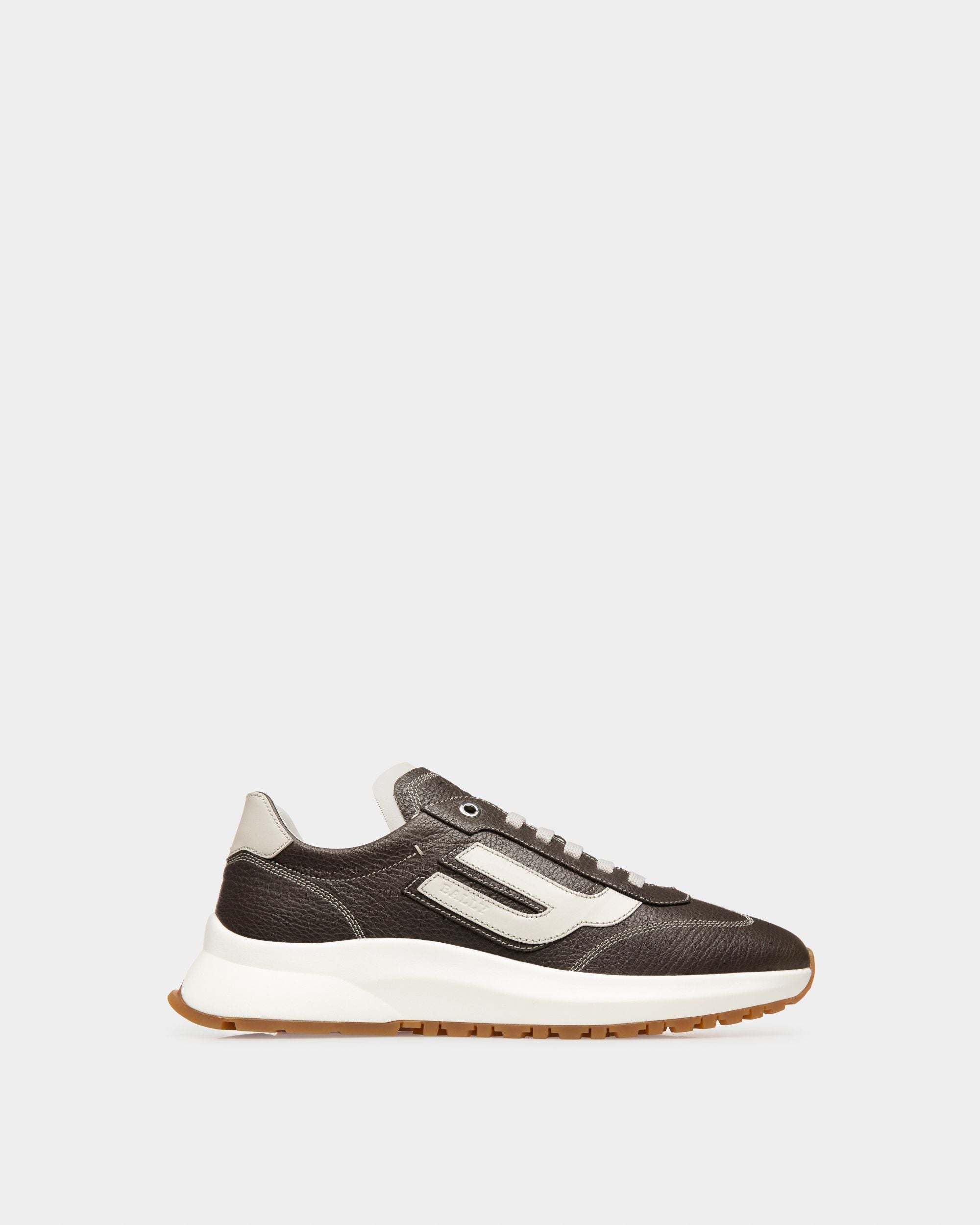 Demyl Sneaker Aus Militärgrünem Und Weissem Leder - Herren - Bally - 01