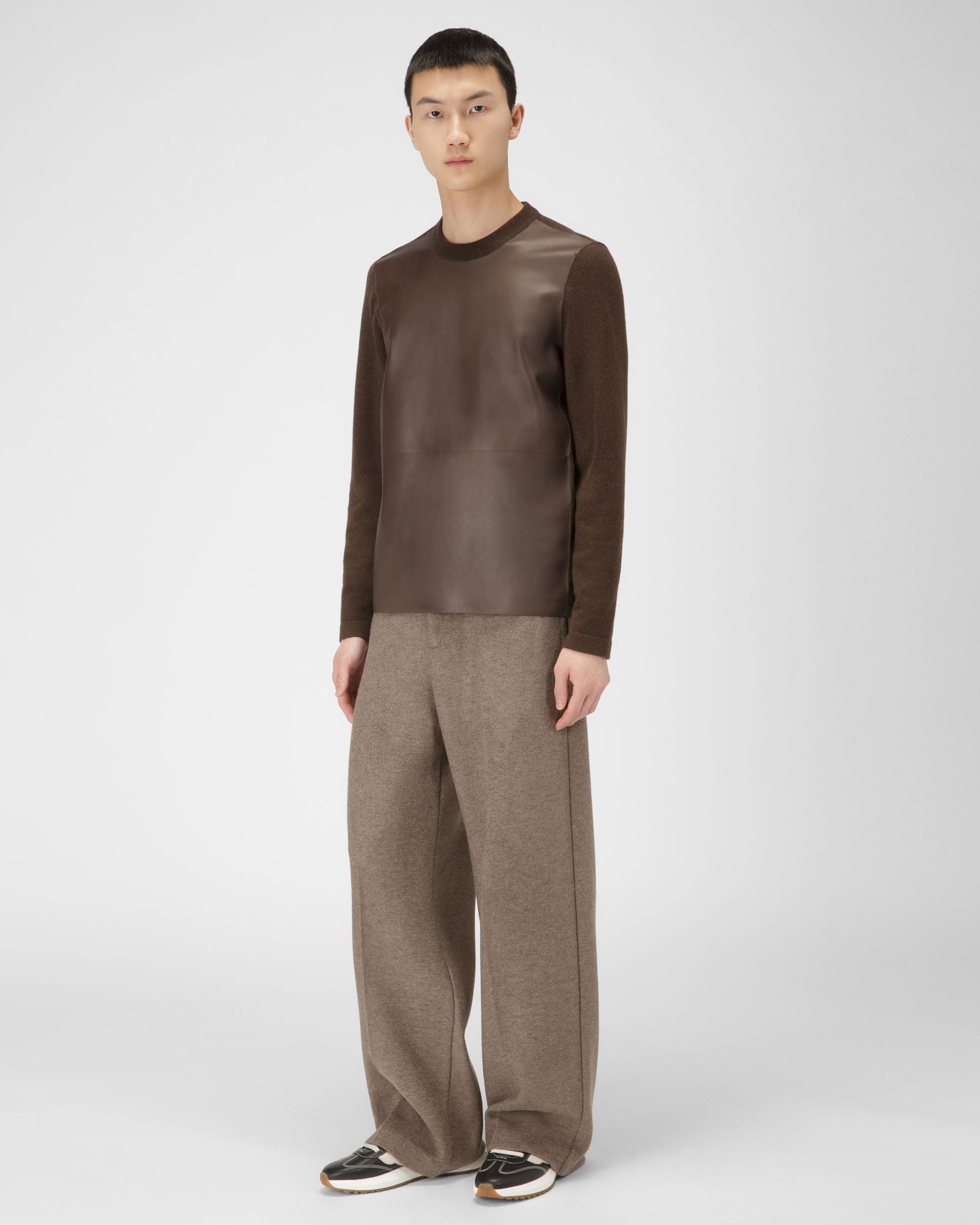Demyl Sneaker Aus Militärgrünem Und Weissem Leder - Herren - Bally - 03