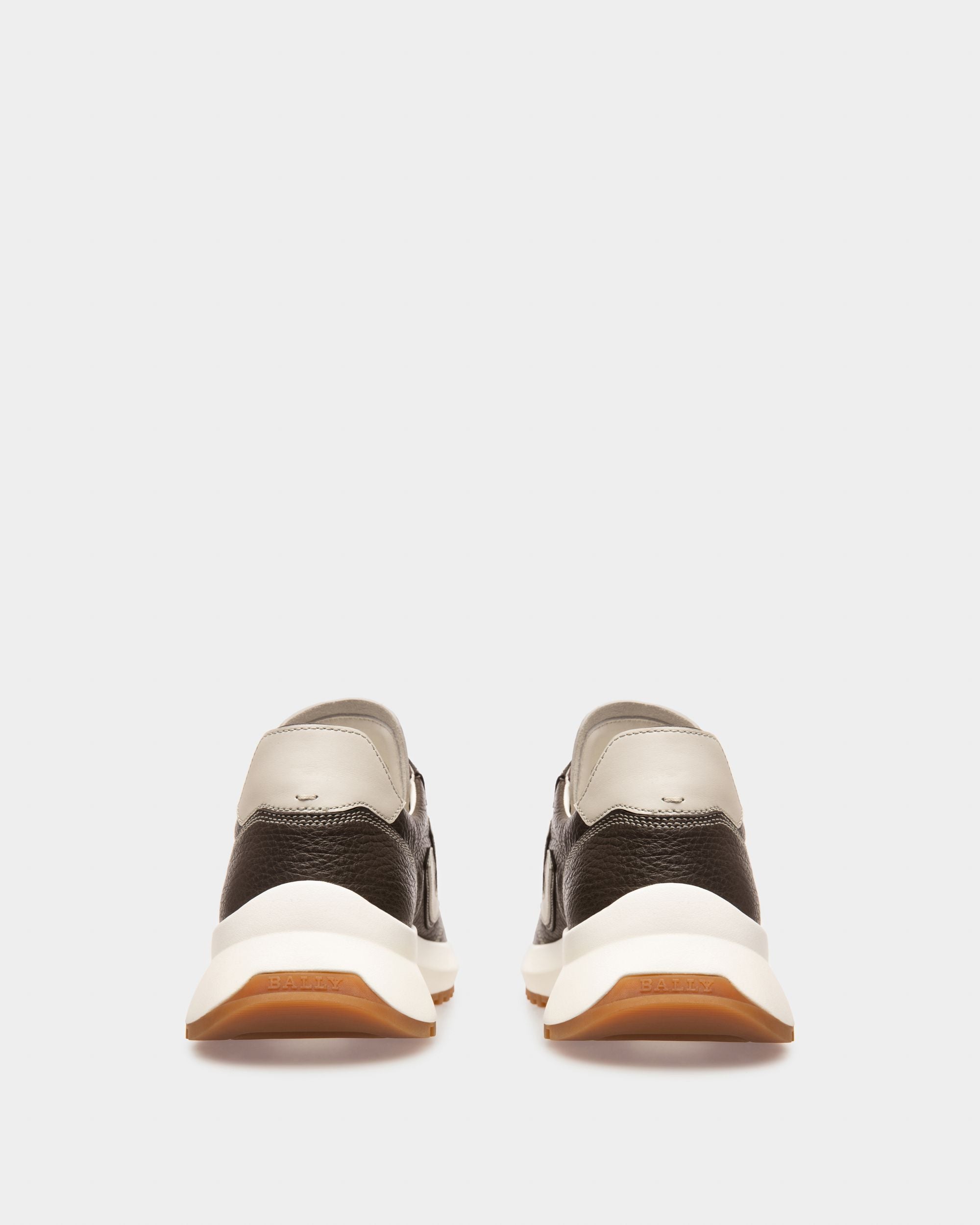 Demyl Sneaker Aus Militärgrünem Und Weissem Leder - Herren - Bally - 04