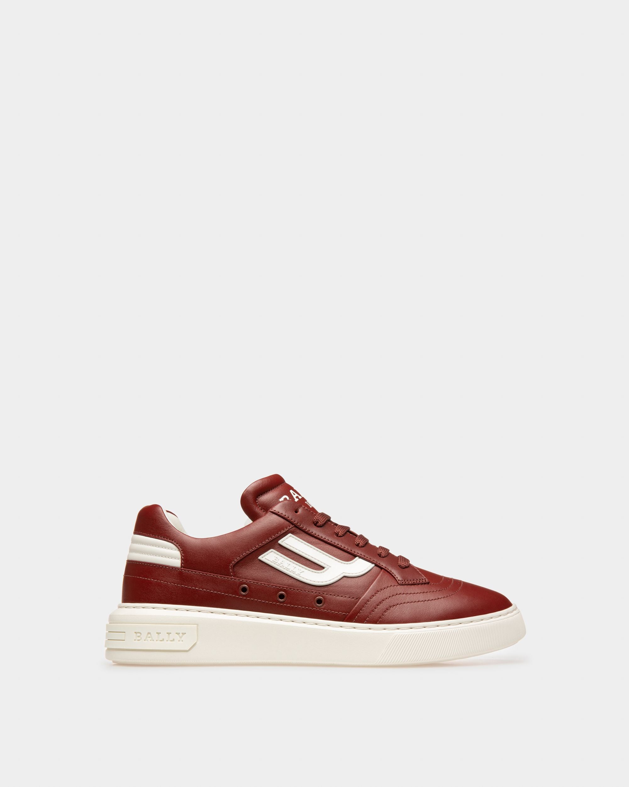 Triumph Sneaker Aus Heritage-Rotem Und Weißem Leder - Herren - Bally - 01