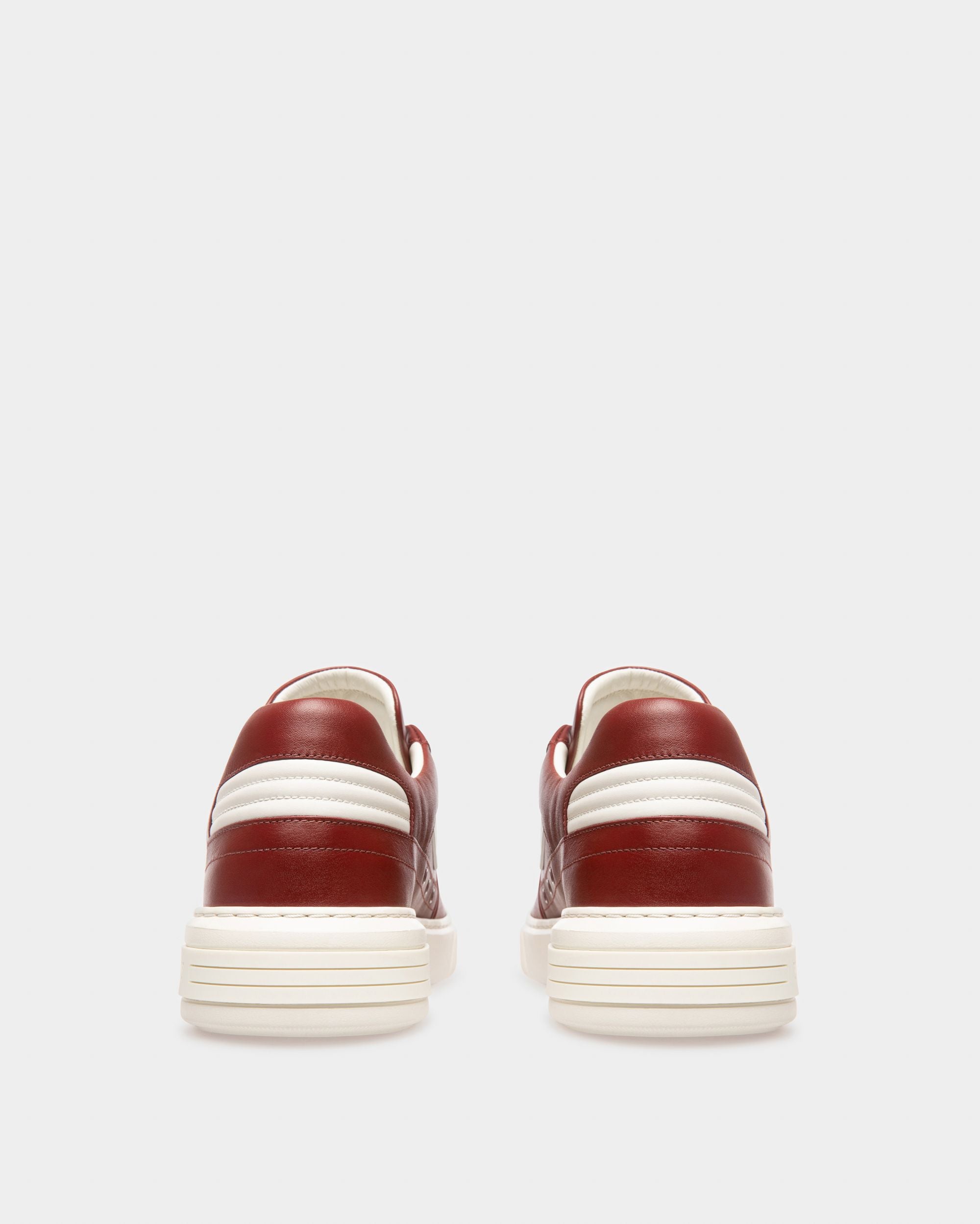 Triumph Sneaker Aus Heritage-Rotem Und Weißem Leder - Herren - Bally - 03
