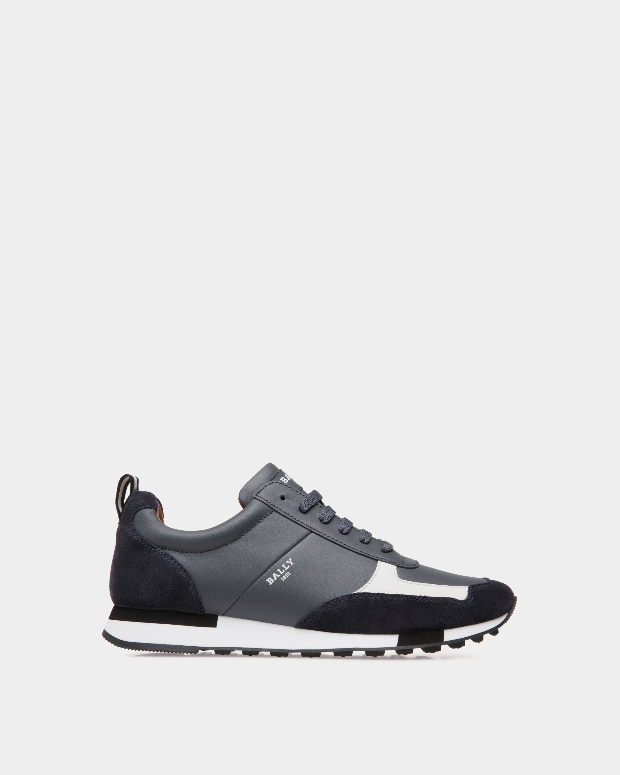 Sneaker In Grey Leather - Herren - Bally - 01