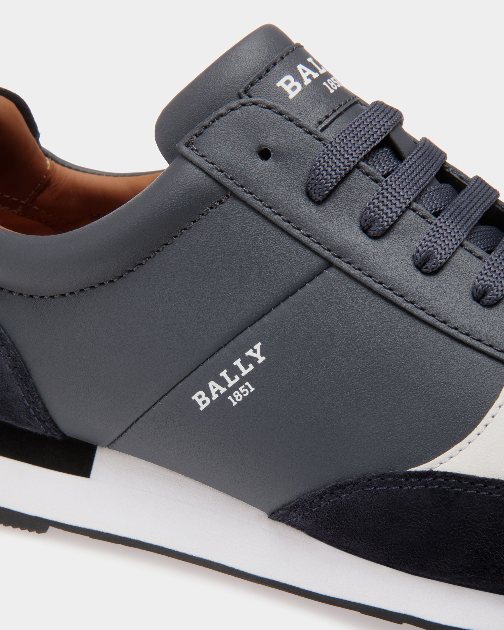 Sneaker In Grey Leather - Herren - Bally - 05
