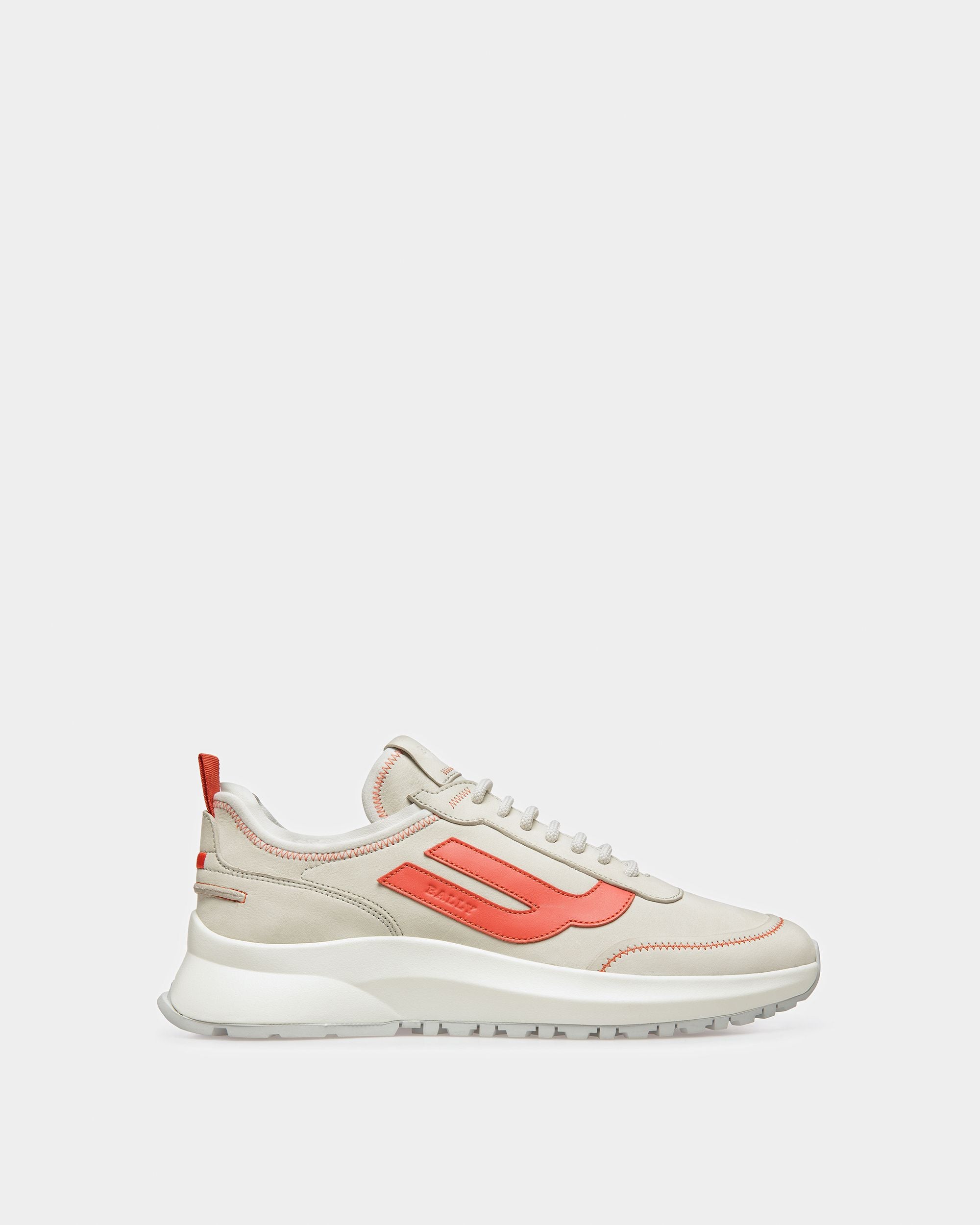Darys Sneakers Aus Leder In Staubweiß Und Orange - Herren - Bally - 01