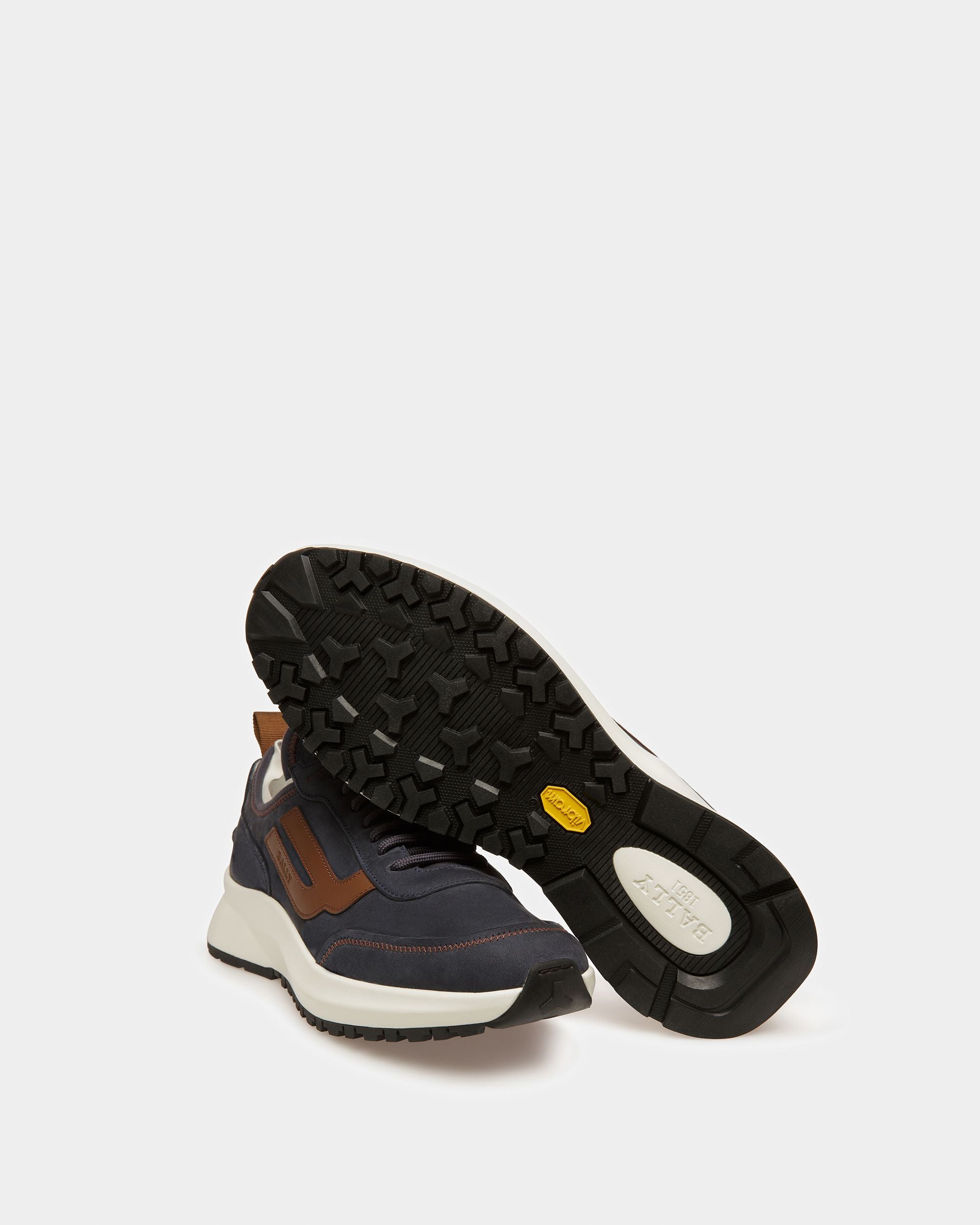 Darys Sneakers Aus Leder In Mitternacht Und Braun - Herren - Bally - 04